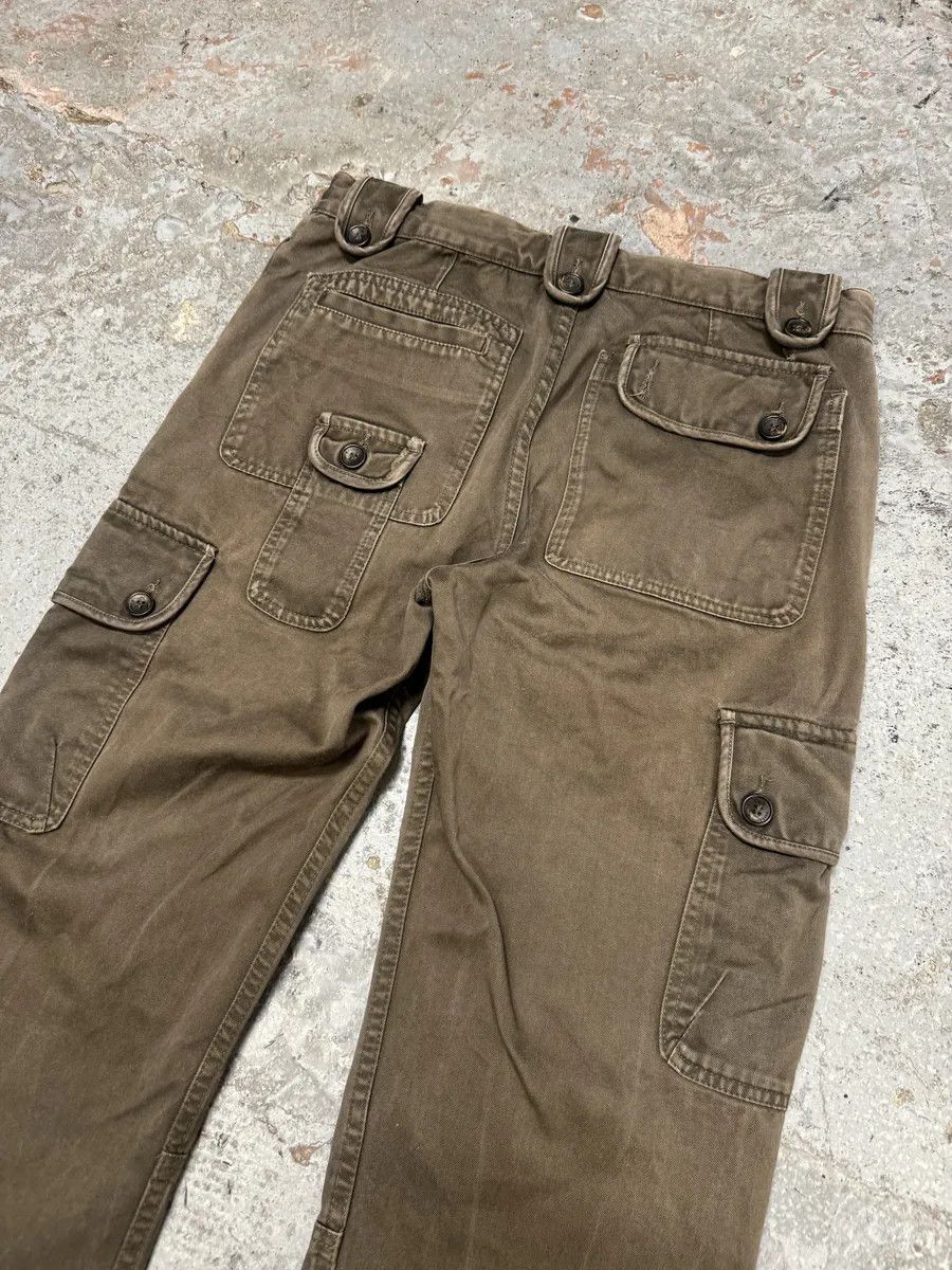 SS2008 Dolce & Gabbana Brown Faded Multi Pockets Pants