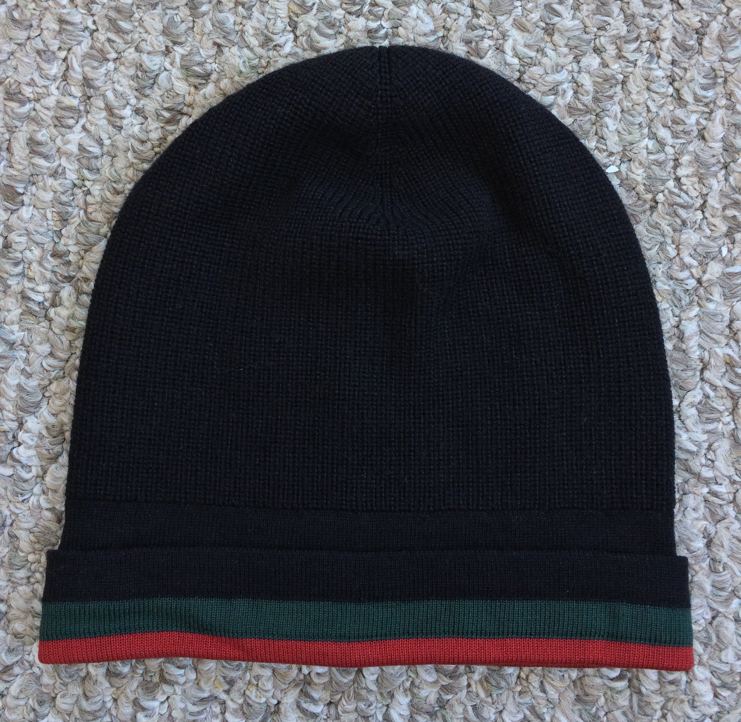 Gucci Vintage Gucci Web Stripe Beanie Hat size XL Size ONE SIZE - 1 Thumbnail