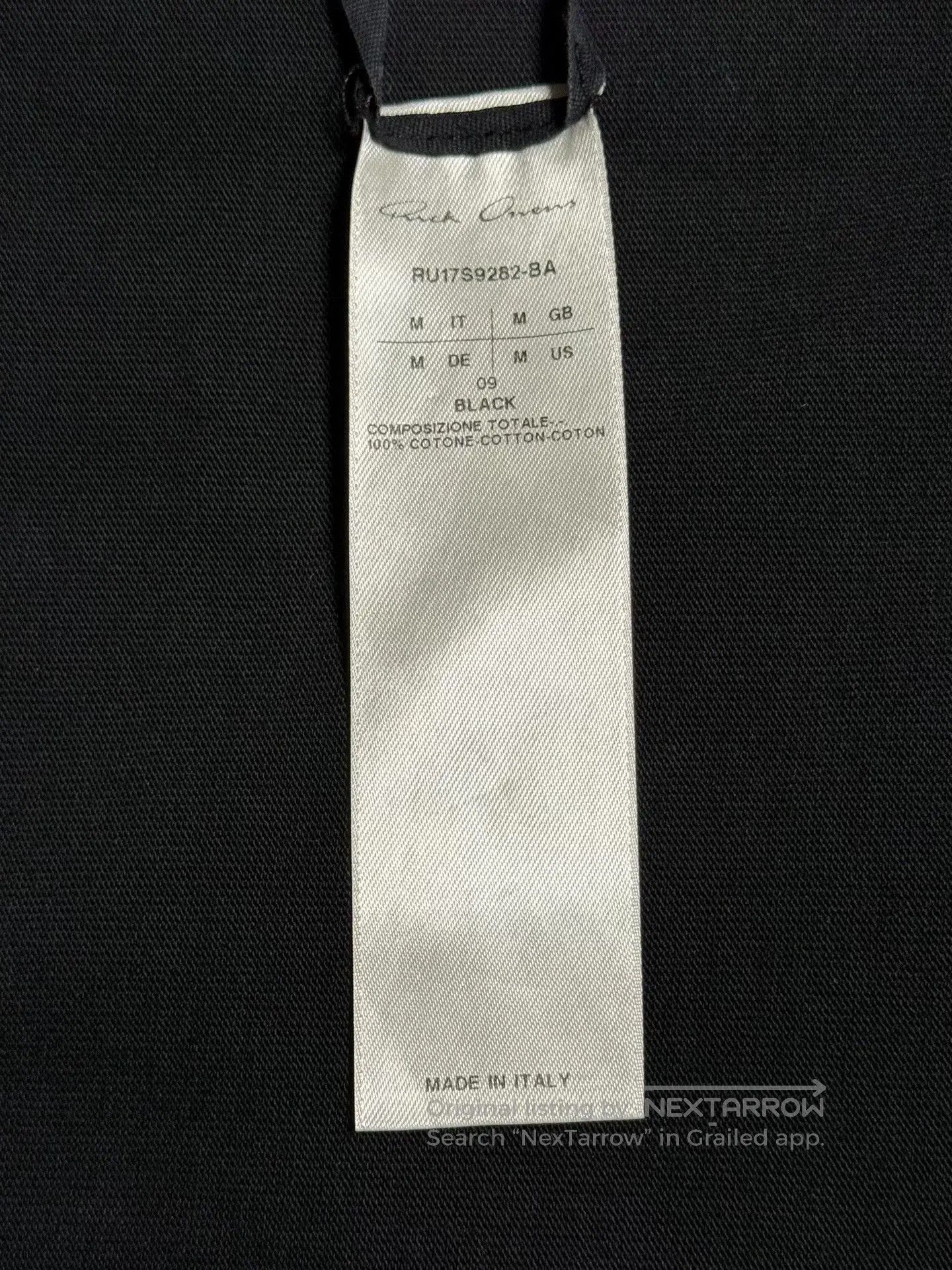 Rick Owens rick owens black short sleeve oversized tee. Size US M / EU 48-50 / 2 - 3 Thumbnail