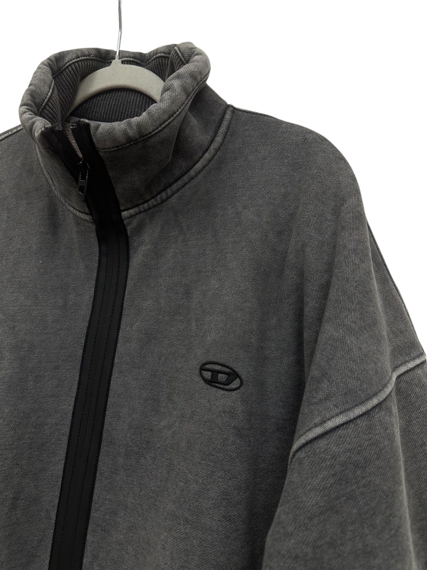 Diesel Grey Sweatshirt Jacket Size US L / EU 52-54 / 3 - 2 Thumbnail