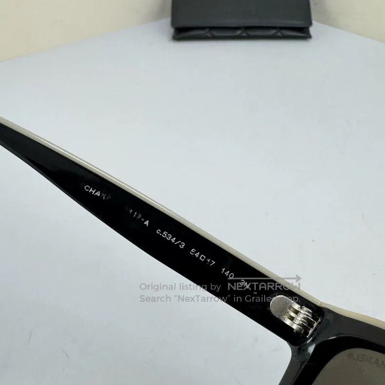 Chanel Chanel Black Letter Logo Sunglasses Size ONE SIZE - 7 Thumbnail