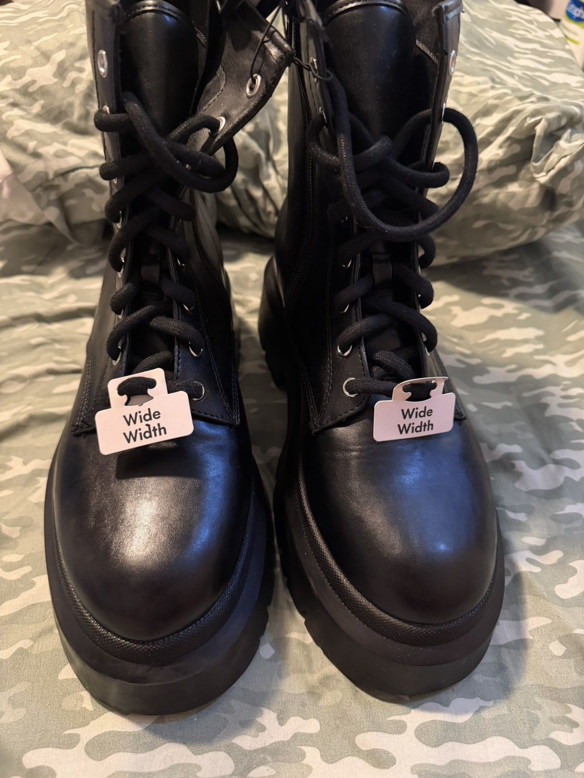 Other Tall Goth Zip Up Faux Leather Platform Boots Size US 7 / IT 37 - 3 Thumbnail