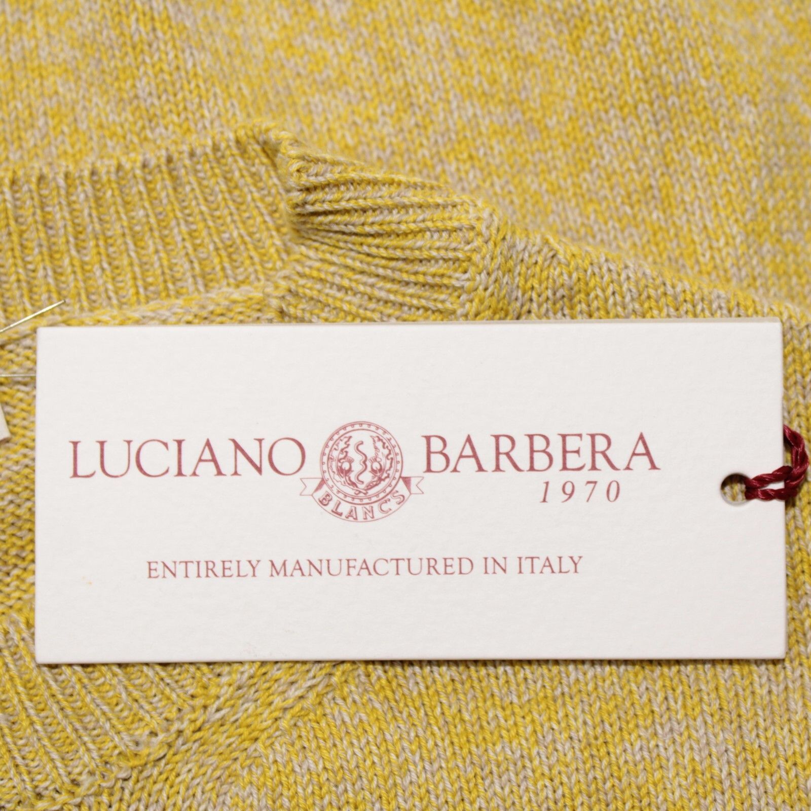 Luciano Barbera Luciano Barbera Sweater Size US M in Yellow Size US M / EU 48-50 / 2 - 2 Thumbnail