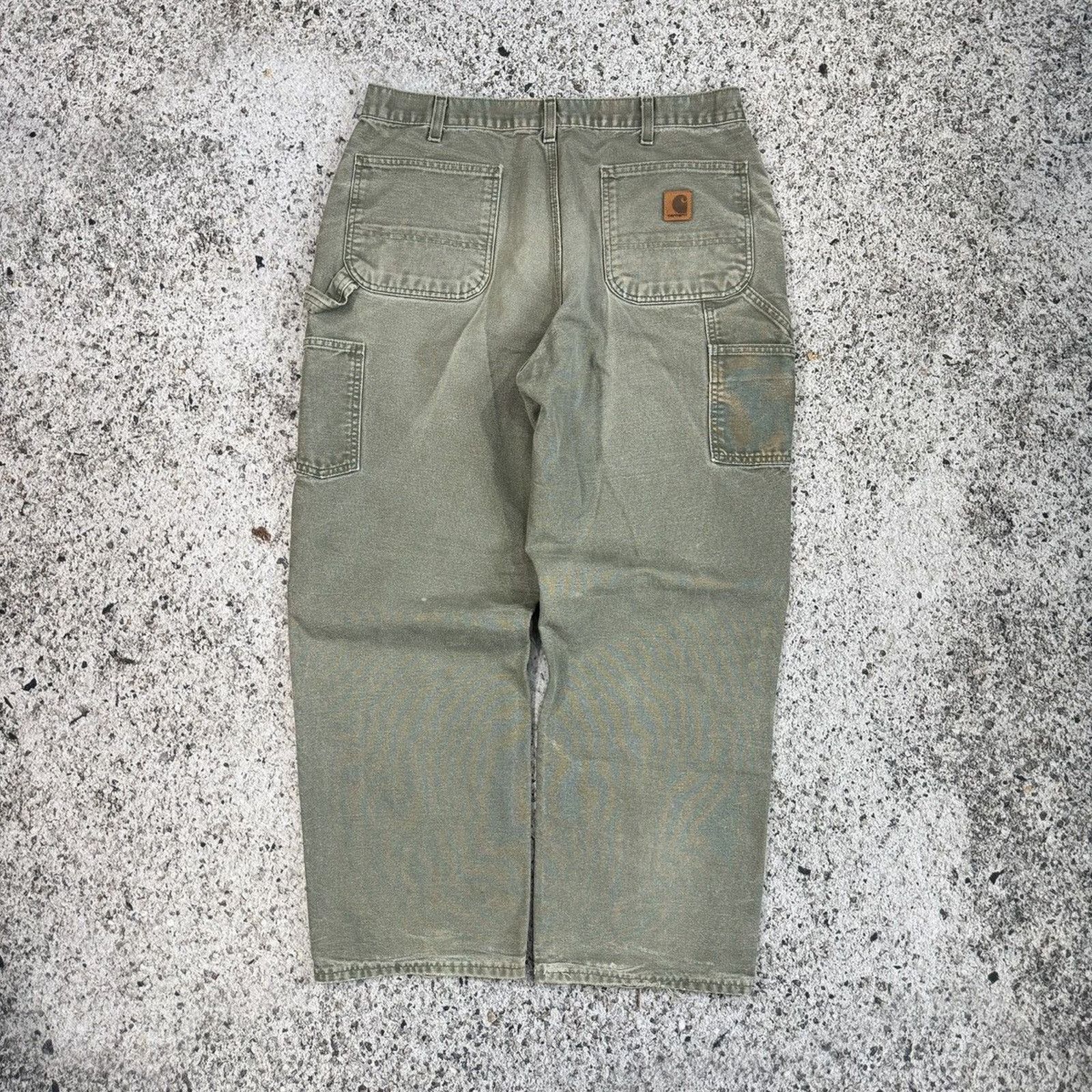 Carhartt Thrashed Faded Distressed Carhartt Pants ERD Grunge Chrome Size US 34 / EU 50 - 2 Thumbnail
