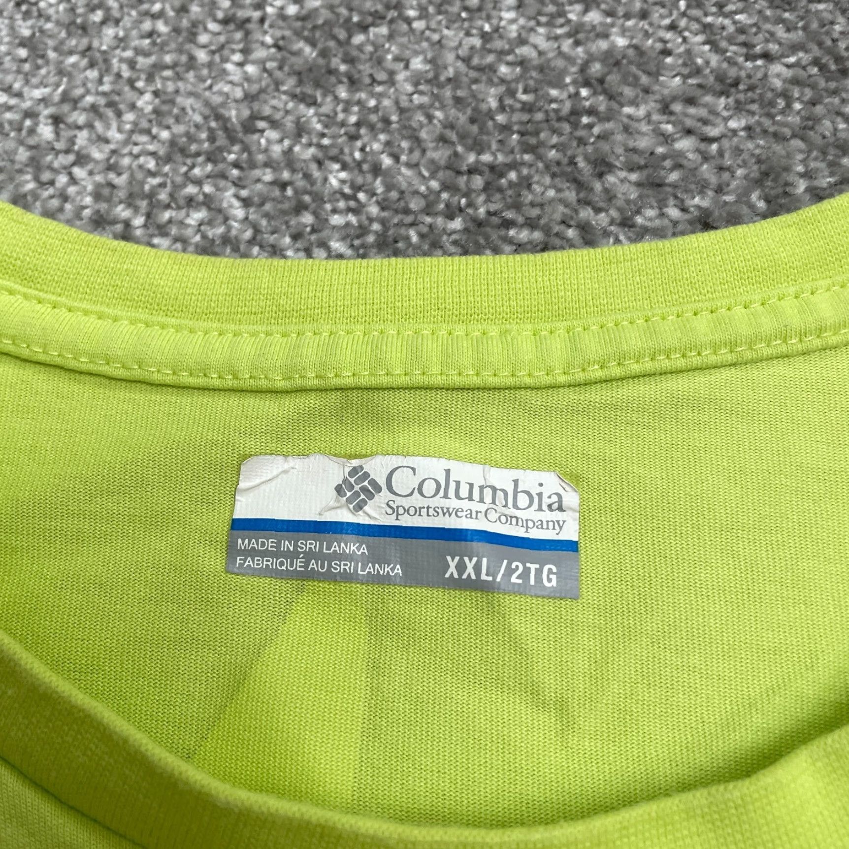 Vintage Columbia PFG T-Shirt Mens XXL Yellow Crew Neck Short Sleeve Casual Tee Shirt (Regular Fit) Size US XXL / EU 58 / 5 - 7 Thumbnail