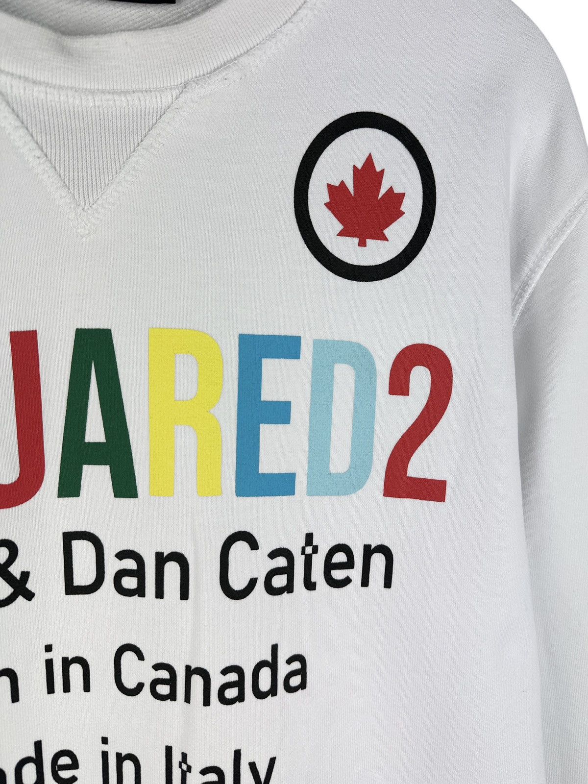 Dsquared2 Dsquared2 Men’s Rainbow Caten White Sweatshirt Graphic Print Size US M / EU 48-50 / 2 - 5 Thumbnail