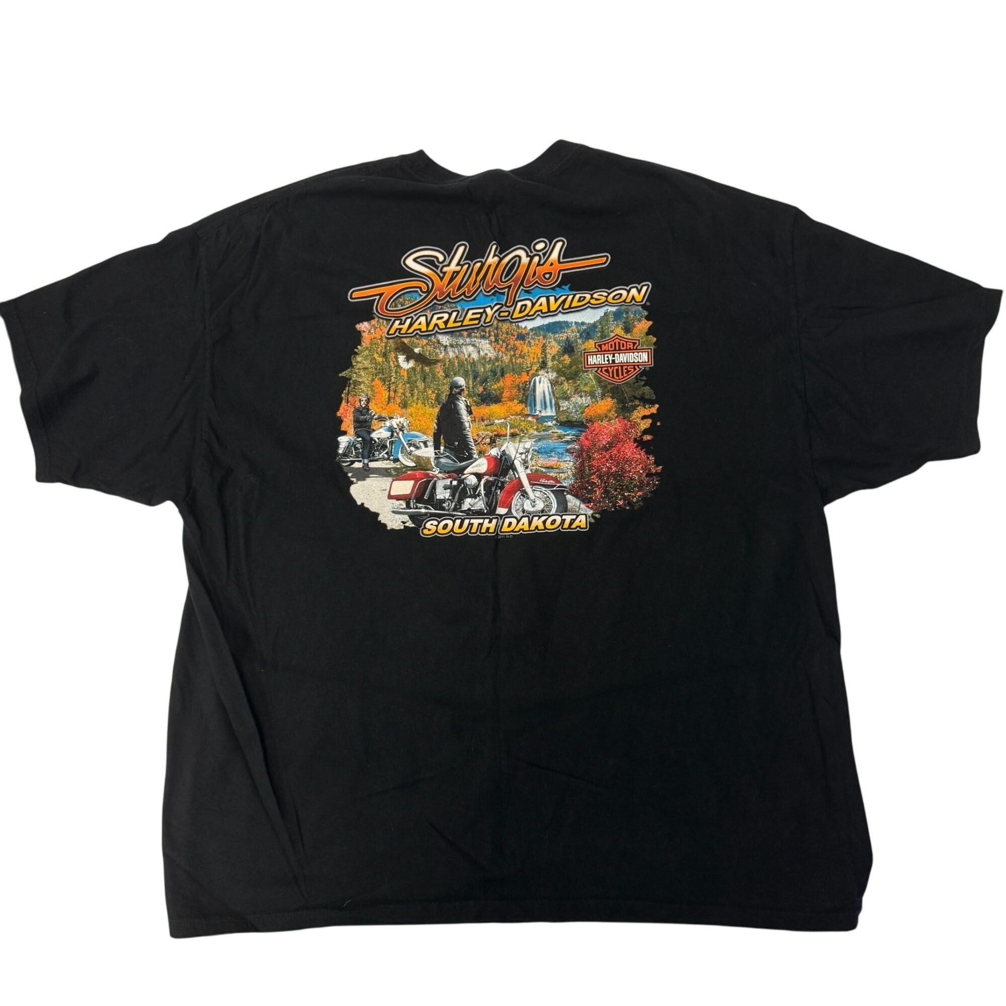 Harley Davidson STURGIS SCENIC WILDLIFE Waterfall Mountains Biker Shirt 3X Size US XXL / EU 58 / 5 - 2 Thumbnail