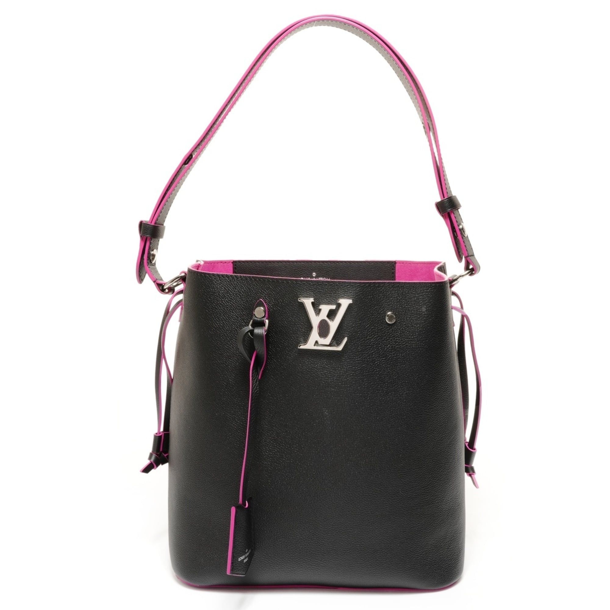 Louis Vuitton Louis Vuitton Lockme Bucket Shoulder Bag, Black, 2019 Model Size ONE SIZE - 1 Thumbnail