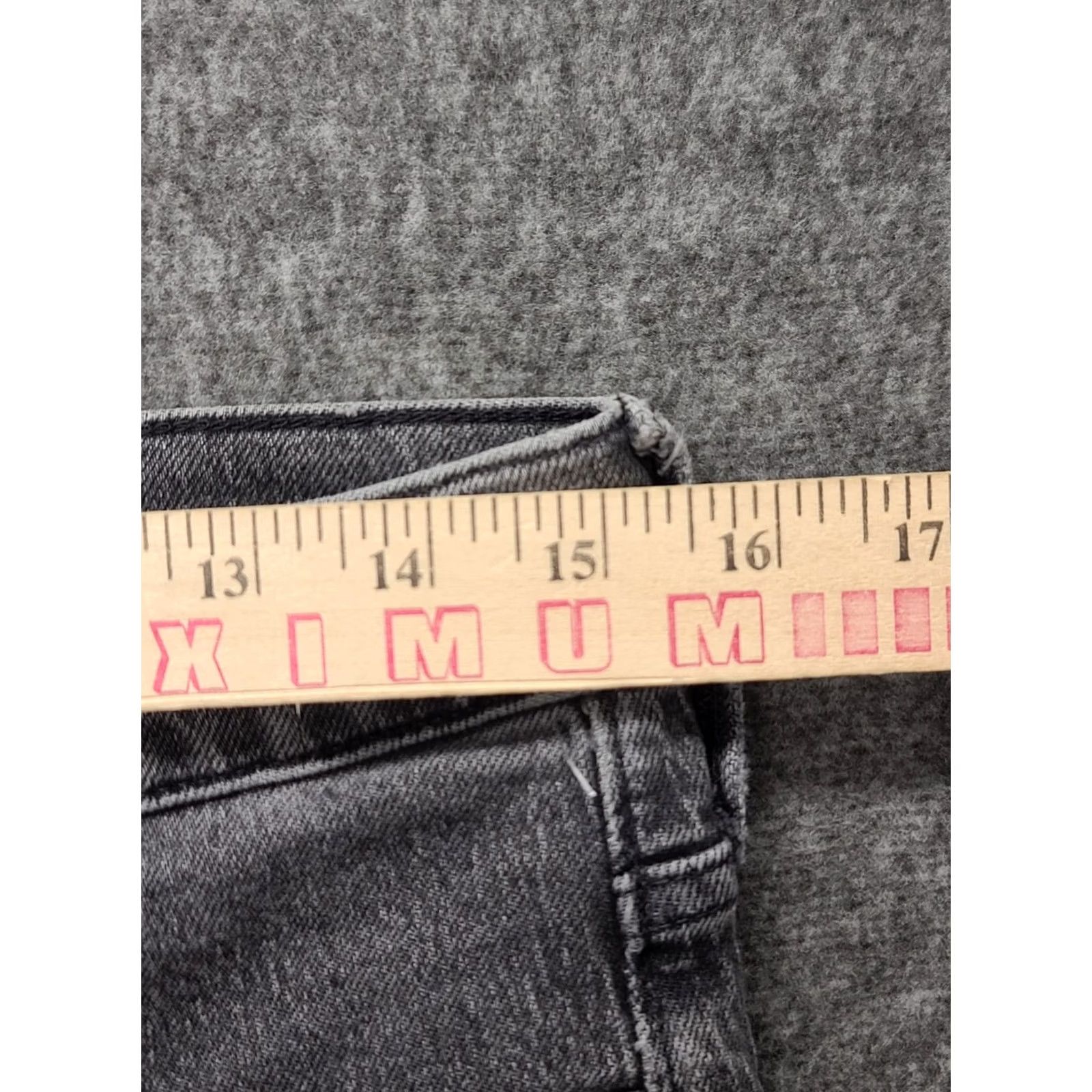 Madewell Madewell Jeans Womens 30x26 Regular Fit Tapered Leg Stretch Denim 5-Pocket Zipper Button Black Vintage: No Size 30" / US 8 / IT 44 - 4 Thumbnail
