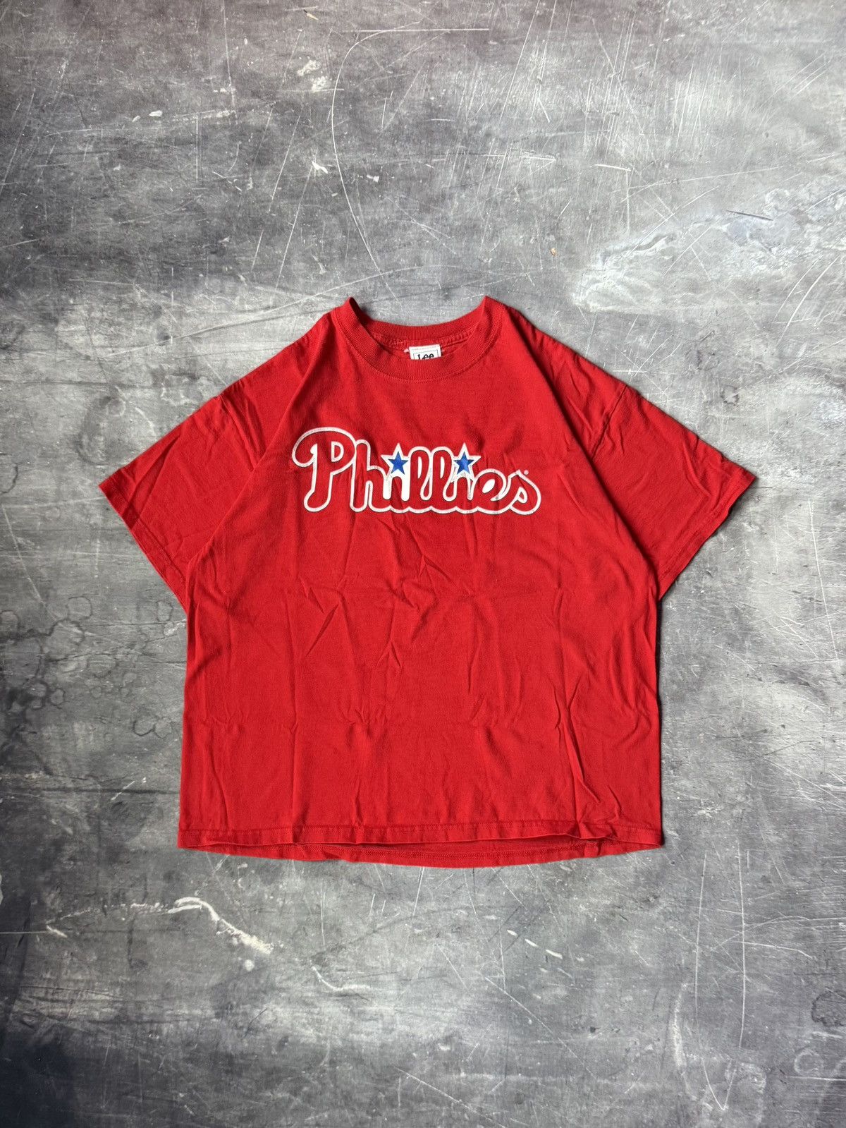 Lee Vintage Y2K Philadelphia Phillies Jim Thome MLB Lee T-shirt Size US XL / EU 56 / 4 - 2 Thumbnail