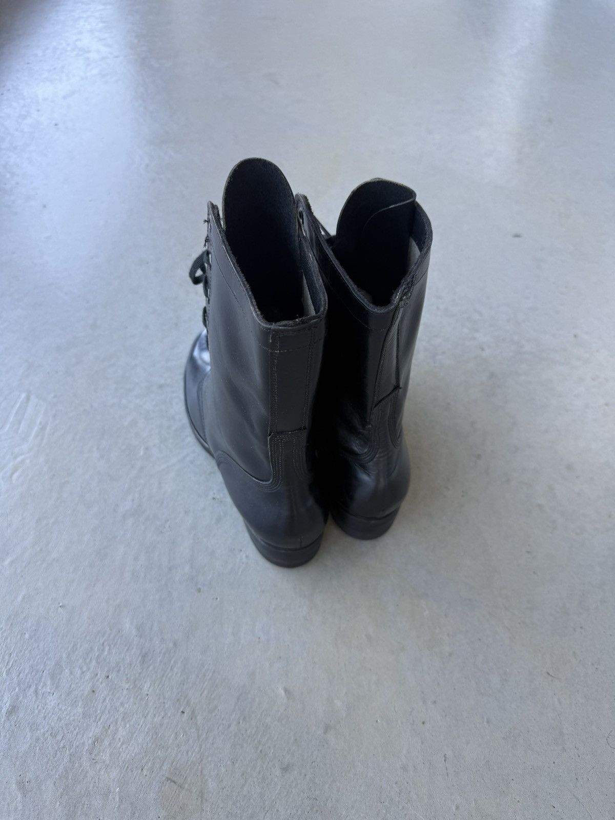 Vintage Vintage Military Black Round Toe Leather Boots Size US 7.5 / EU 40-41 - 4 Thumbnail