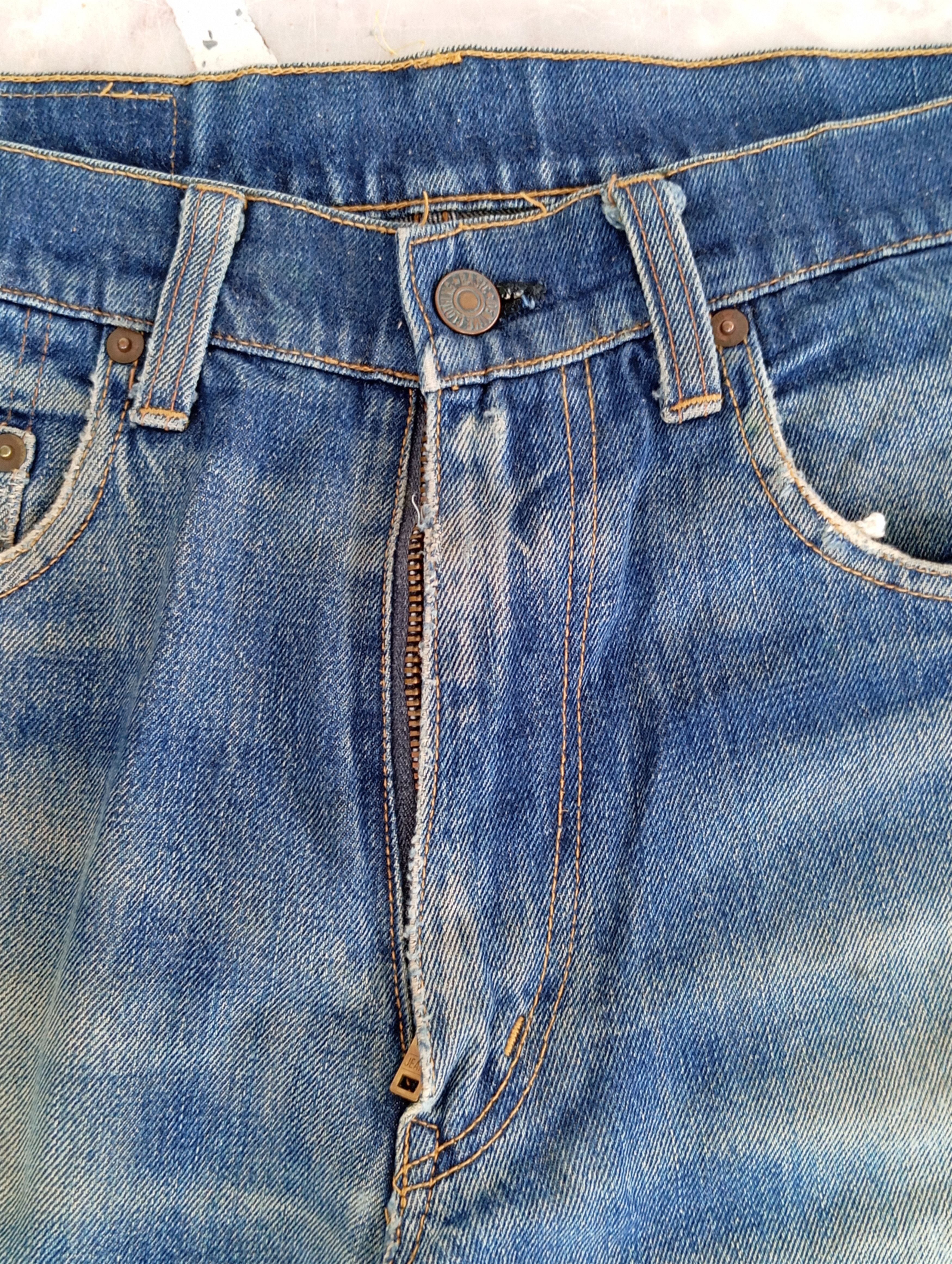 Denime × Vintage Distressed Denime Size US 30 / EU 46 - 2 Thumbnail
