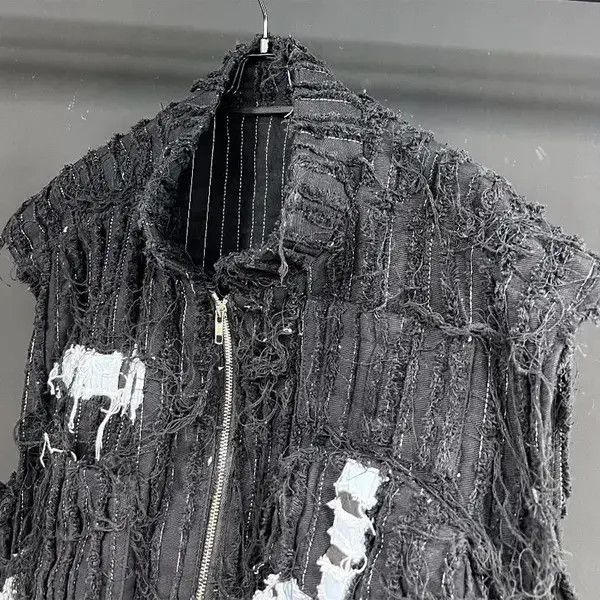 Japanese Brand Denim Black Vest Size US XL / EU 56 / 4 - 2 Thumbnail