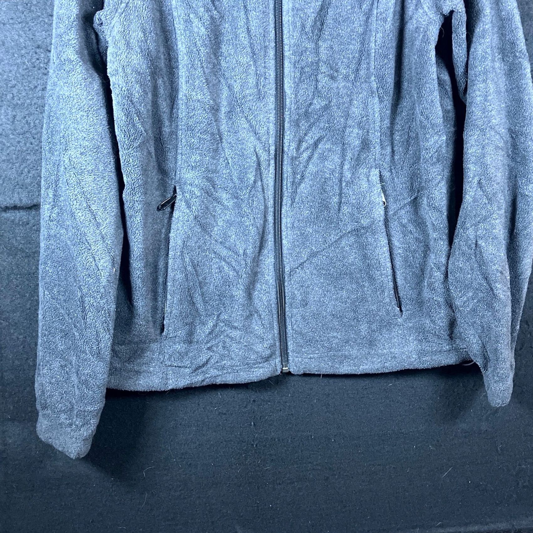 Vintage Columbia Womens Jacket Charcoal Fleece Full Zip Long Sleeve Zipped Pockets M Size M / US 6-8 / IT 42-44 - 3 Thumbnail