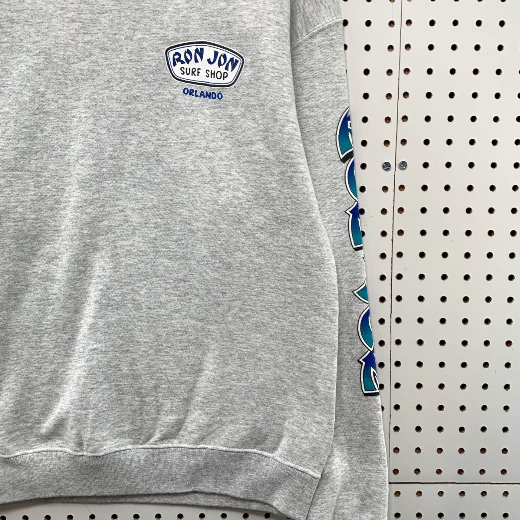 Ron Jon Surf Shop Ron Jon Surf Sweatshirt Mens M Gray Orlando Spell Out Sleeve Gray Shirt Crew Neck Graphic Print Cotton Fleece Logo Beanie? Size US M / EU 48-50 / 2 - 6 Thumbnail