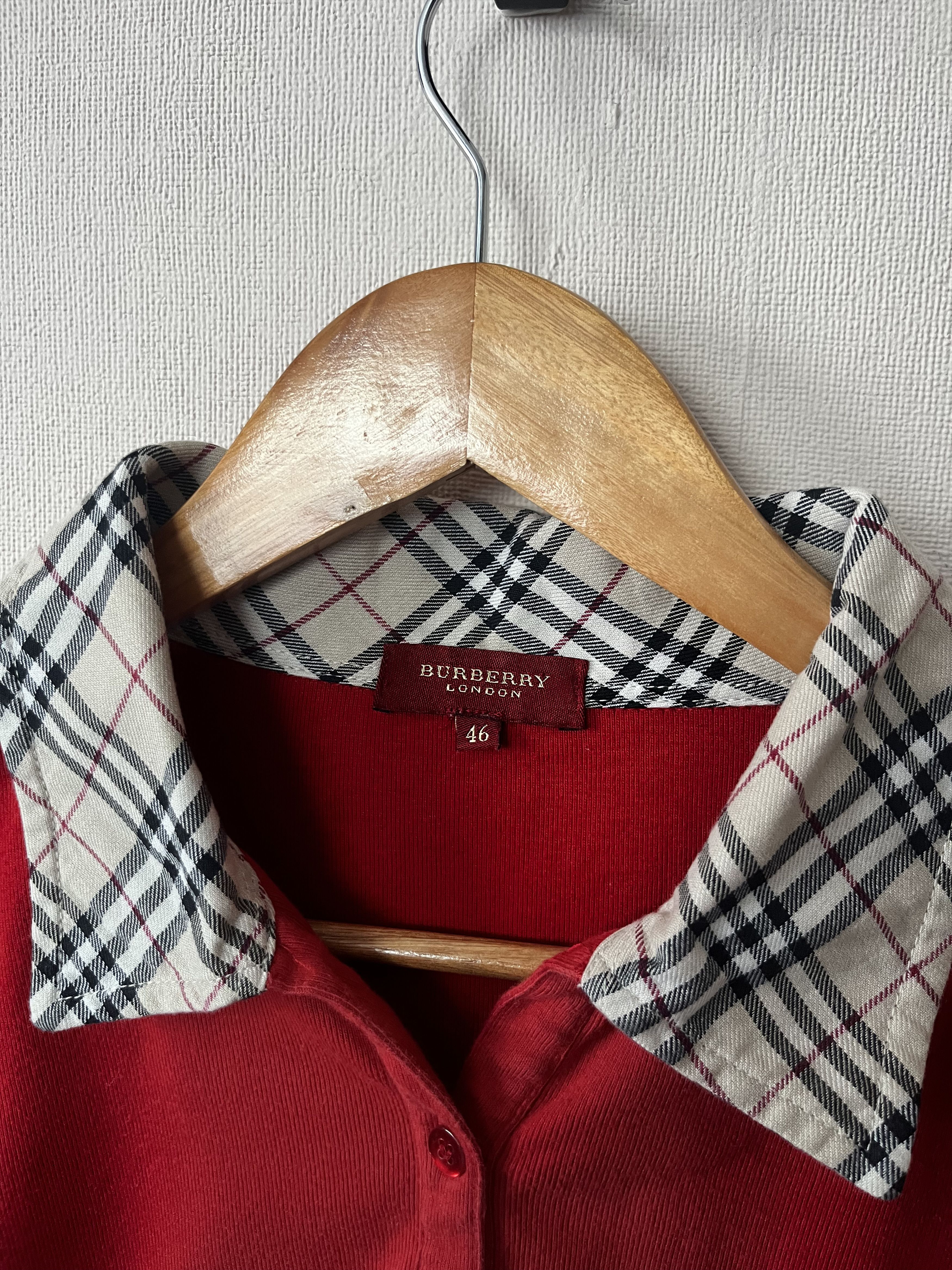 Burberry Burberry Nova Check Collared Polo Shirt Long Sleeve Size L / US 10 / IT 46 - 3 Thumbnail