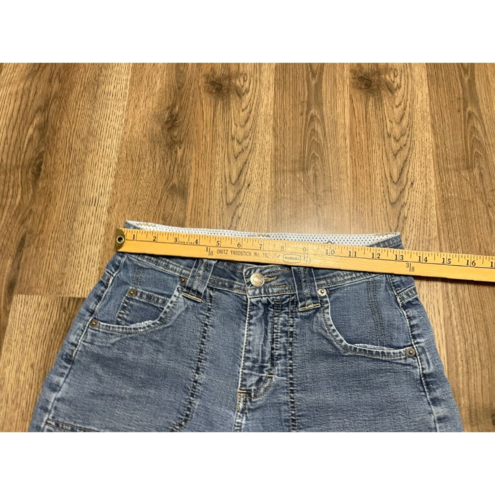 Lee Lee Jeans Women's Size 4P Blue Denim Capris Comfort Waistband Size 27" / US 4 / IT 40 - 5 Thumbnail