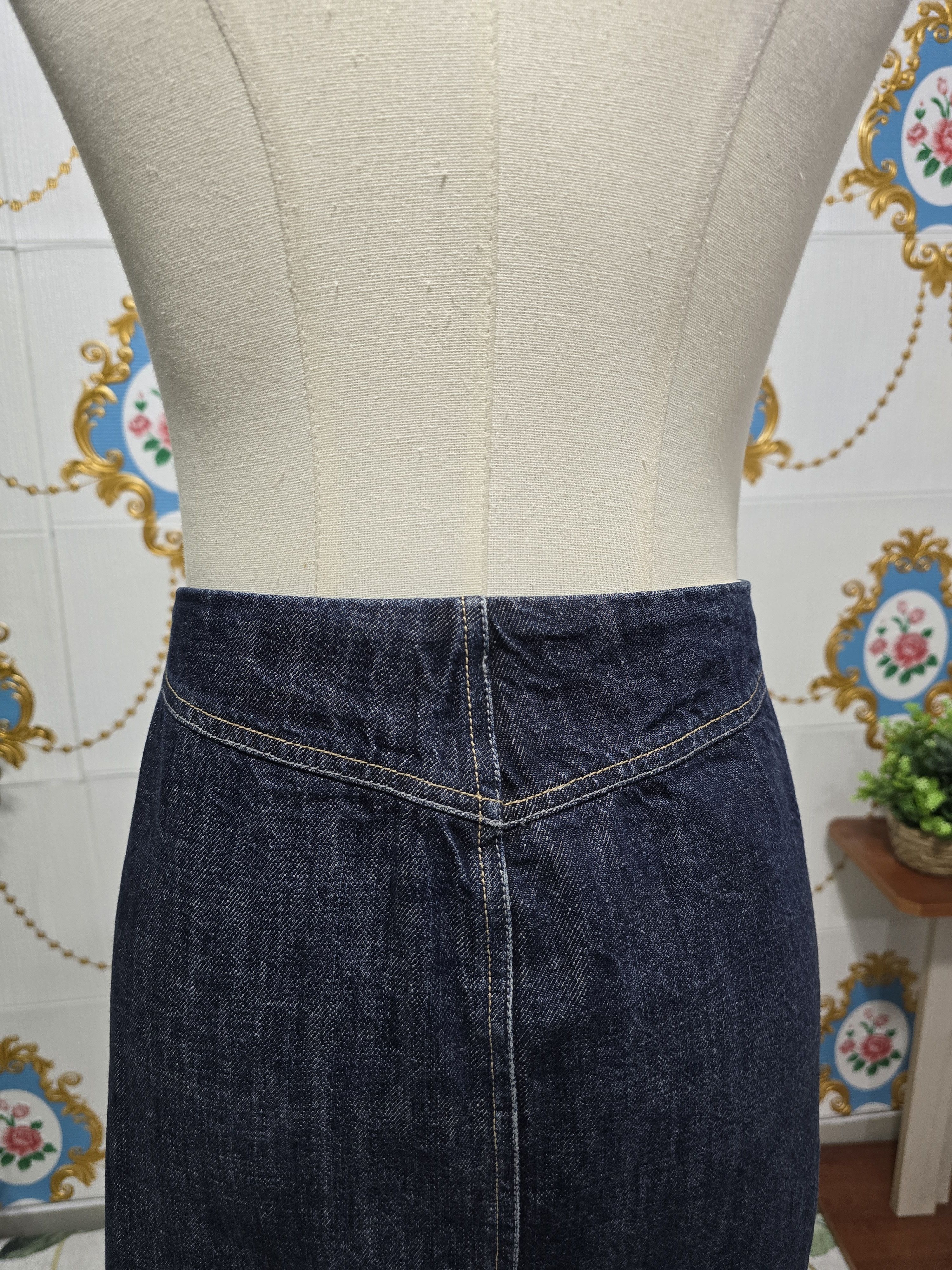 Diesel × Vintage DIESEL jeans skirt women size Medium ,rare beautiful Size 29" - 11 Thumbnail