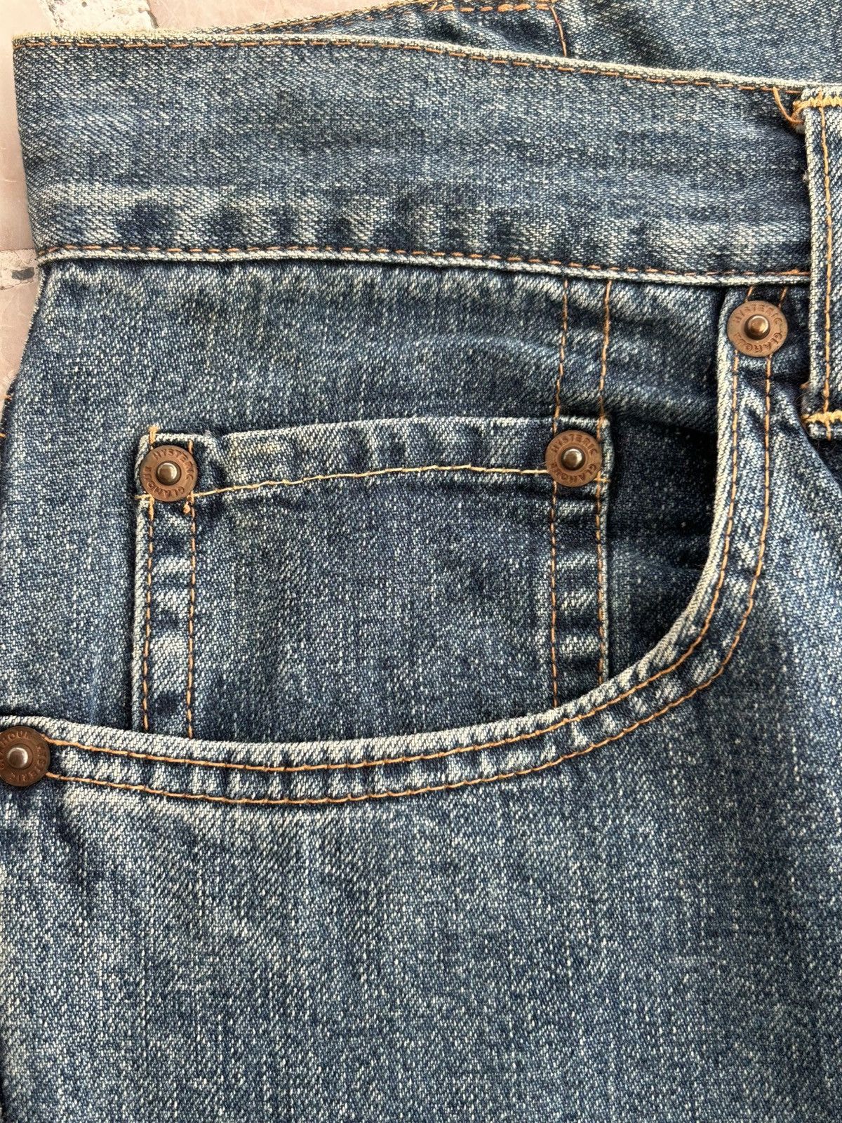 Hysteric Glamour Kinky Hysterics Sashiko Japan Vintage Denim Size US 28 / EU 44 - 6 Thumbnail