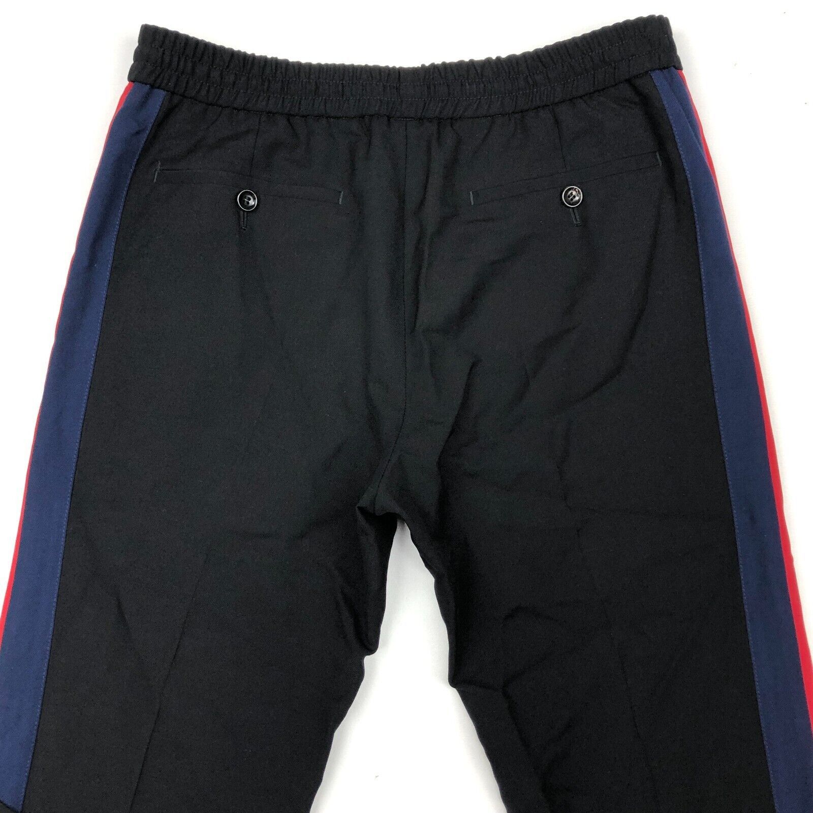 Gucci Gucci Wool Track Pants Black Blue and Red Side Stripe Size US 44 / EU 60 - 11 Thumbnail