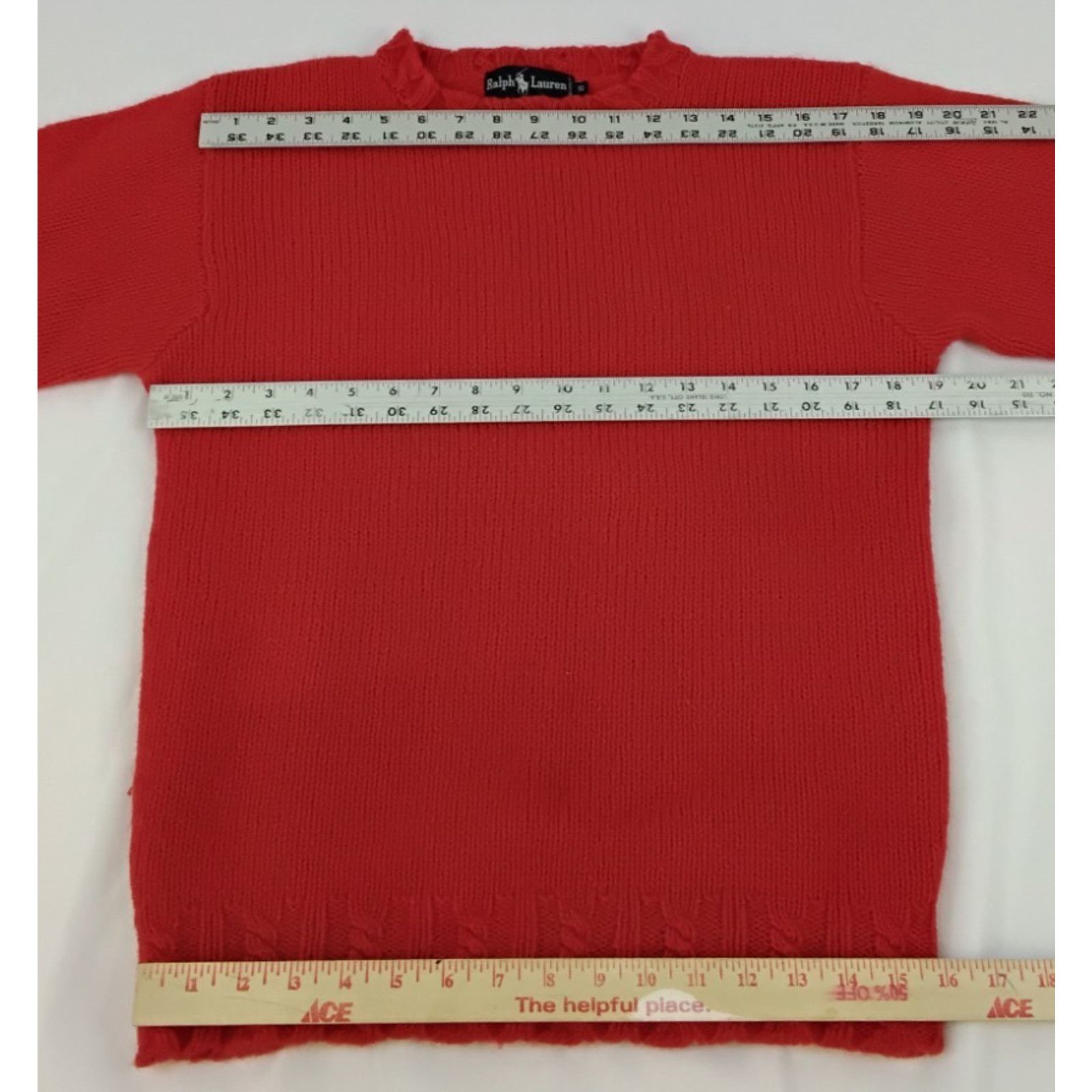 Lauren Ralph Lauren Ralph Lauren Sweater Women's S Red 100% Wool Vintage 1990's Size S / US 4 / IT 40 - 7 Thumbnail