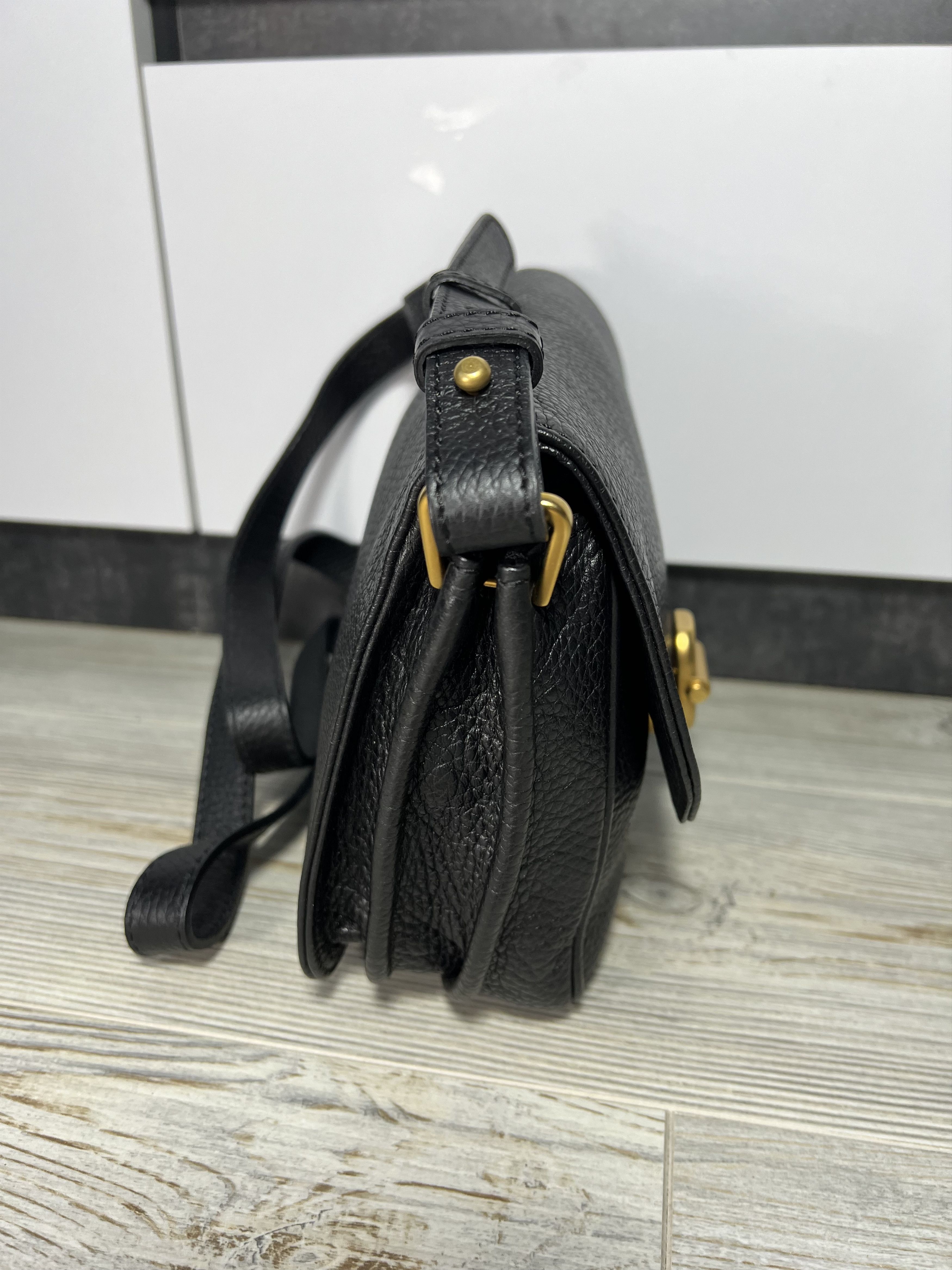 Emporio Armani Emporio Armani Women's Black Calf Leather Crossbody Bag Size ONE SIZE - 4 Thumbnail