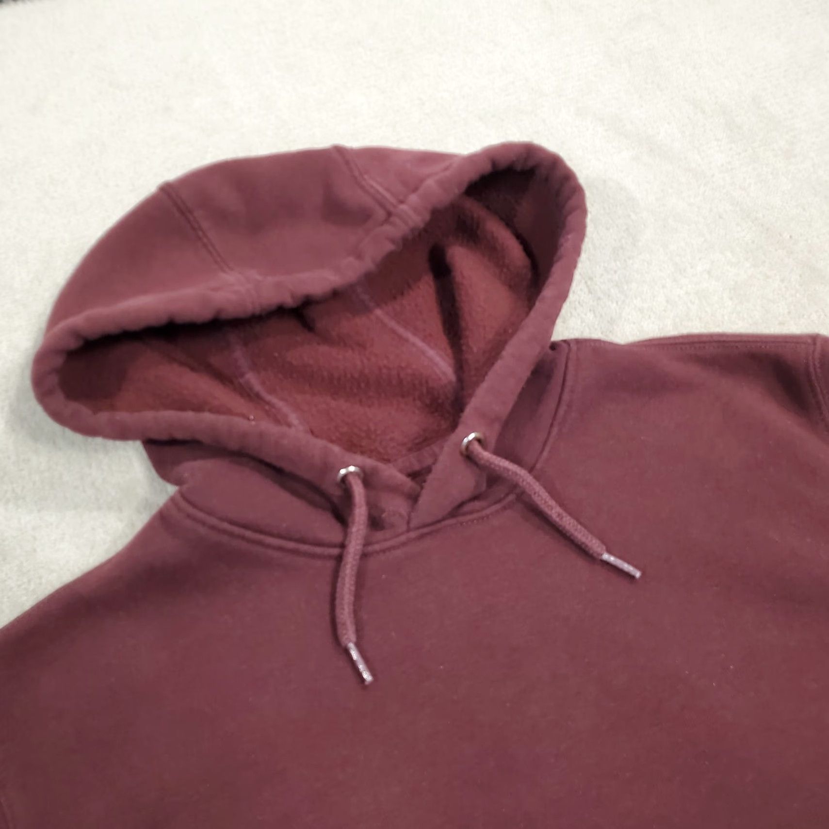 Carhartt VINTAGE Carhartt Hoodie Mens Small Maroon Red Sweatshirt Pullover Loose Fit 105496 PRT Size US S / EU 44-46 / 1 - 2 Thumbnail