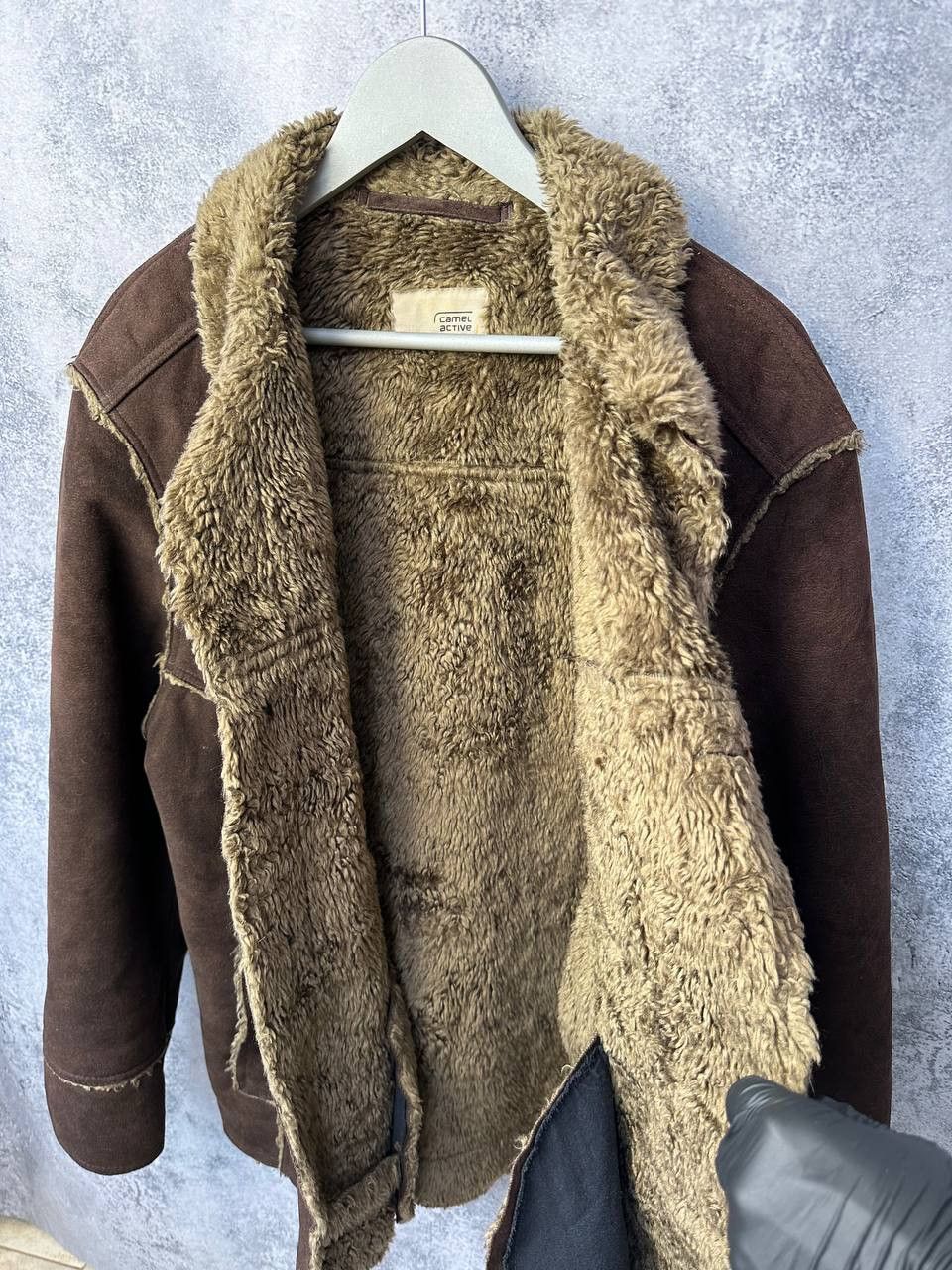 camel active Camel Active Shearling Jacket Brown Suede Look Warm Stylish Size US L / EU 52-54 / 3 - 4 Thumbnail