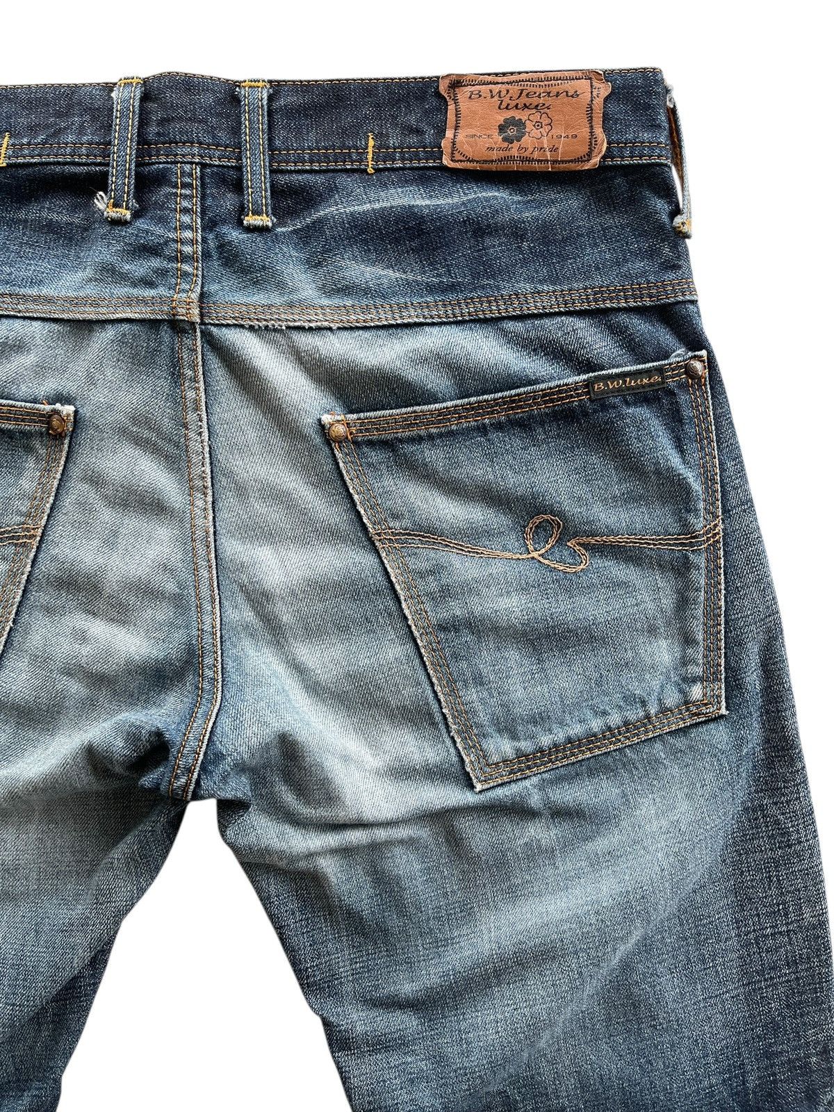 Japanese Brand Vintage Blue Way Distressed Flare Denim Jeans Size US 33 - 8 Thumbnail