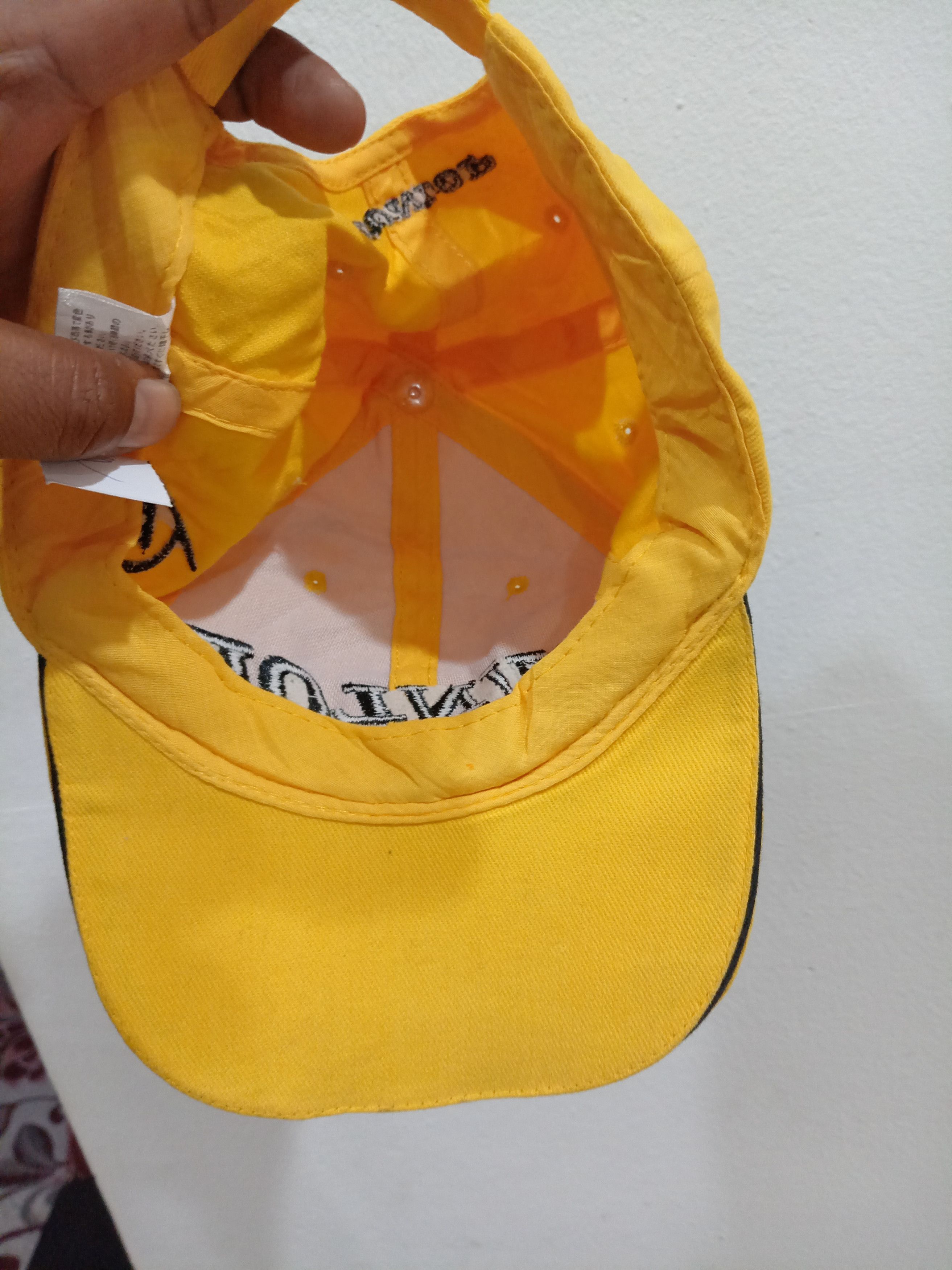 Dunlop Vintage Yellow DUNLOP Motorsports Racing Embroidery hat cap Size ONE SIZE - 6 Thumbnail