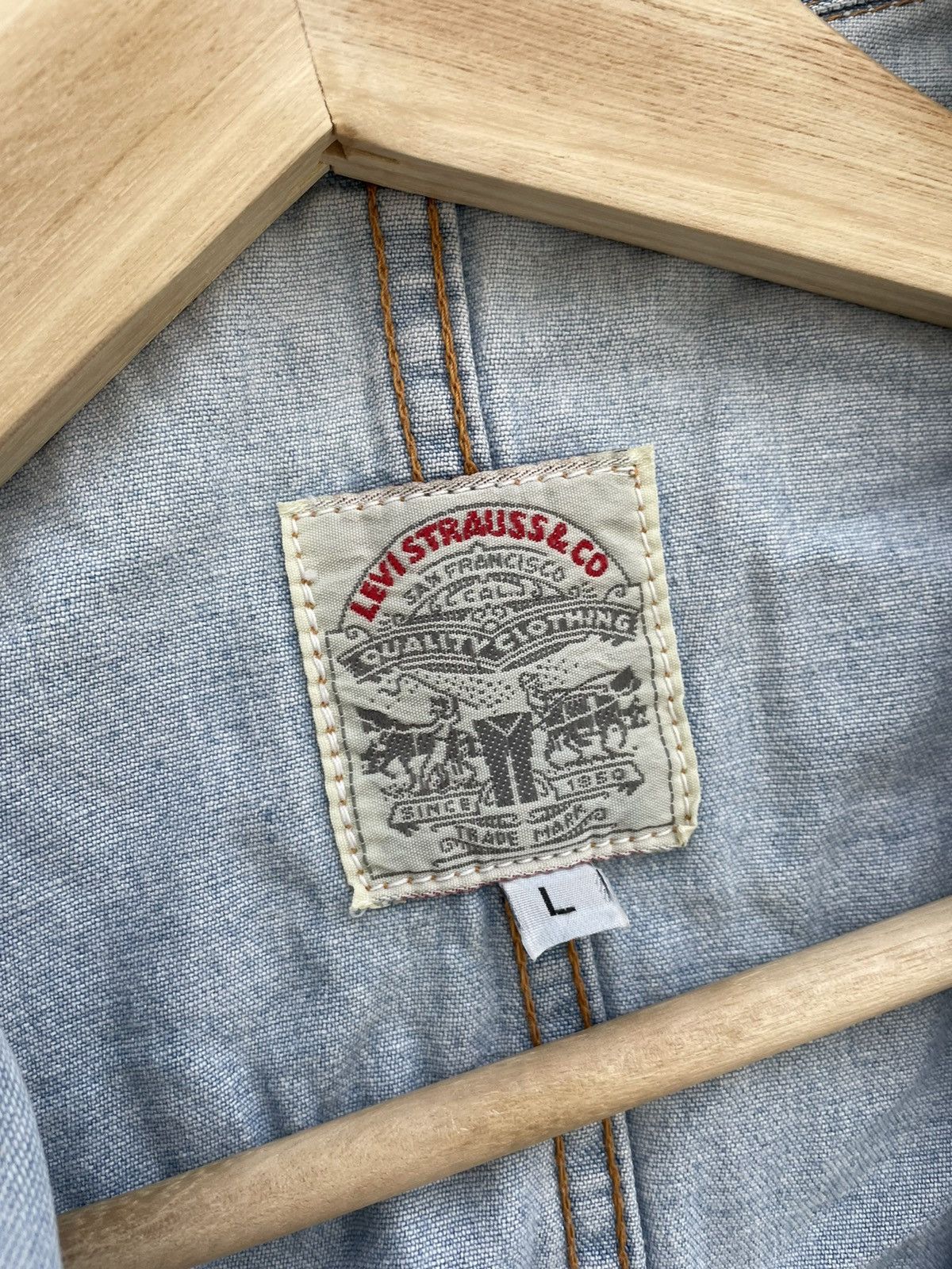 Levi's × Levi's Made & Crafted × Levi's Vintage Clothing Archival Vintage Levis Denim Jacket Size US L / EU 52-54 / 3 - 9 Thumbnail