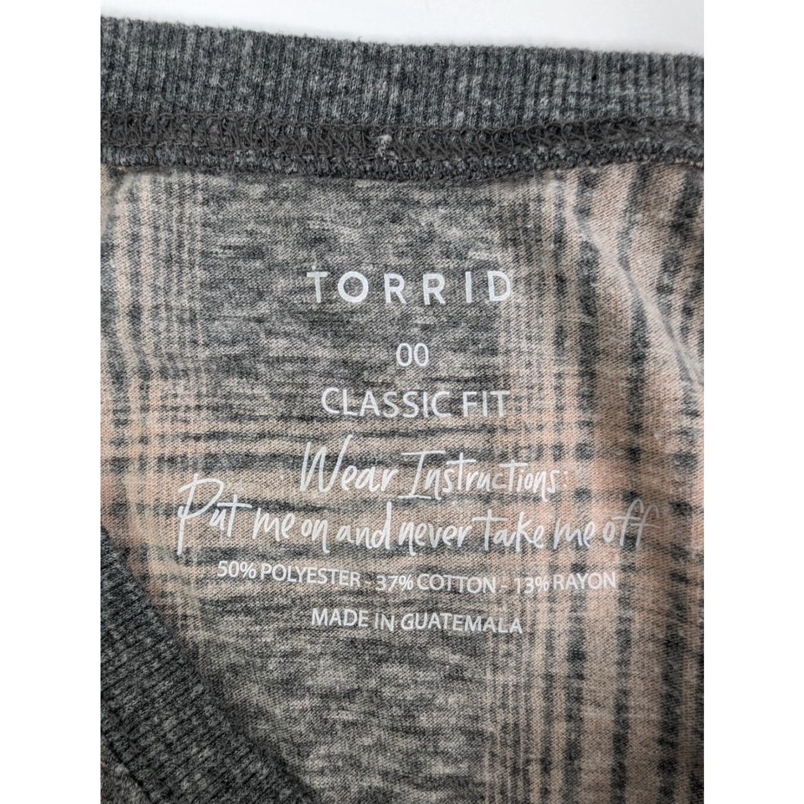 Torrid Torrid Pink Plaid T-Shirt Short Sleeve Cotton Polyester Viscose Jersey Classic Fit 00 Women Global: 00 Pink Plaid T-Shirt Size XXS / US 00 / IT 34 - 6 Thumbnail