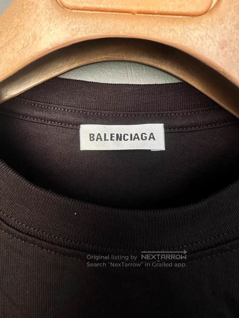 Balenciaga Balenciaga Black round-neck small logo sweatshirt Size US M / EU 48-50 / 2 - 3 Thumbnail