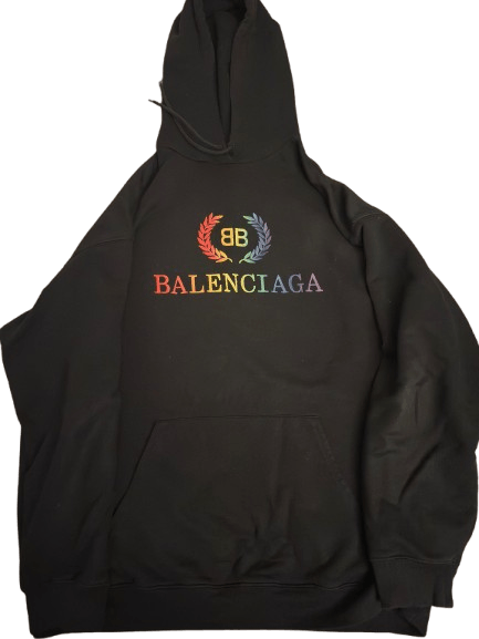 Balenciaga Balenciaga Rainbow Logo Hoodie Size US M / EU 48-50 / 2 - 1 Thumbnail