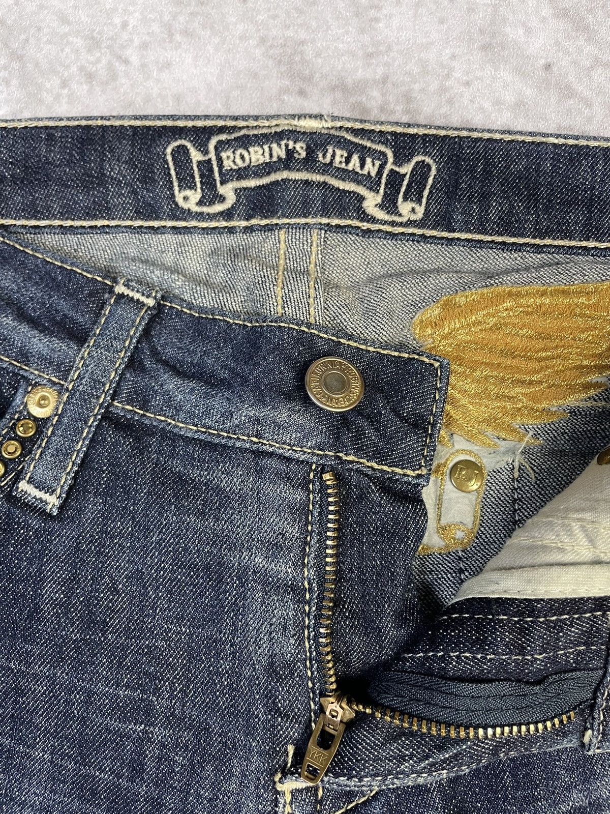 Robins Jeans Y2k Robin's Jean Low Rise Flare Boot Cut Denim Size 28" / US 6 / IT 42 - 13 Thumbnail