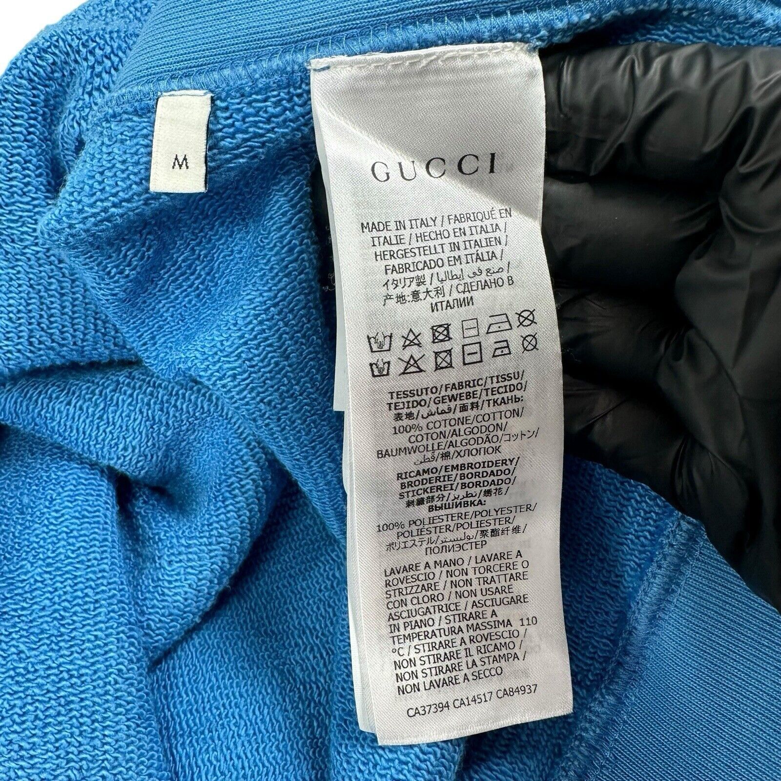 Gucci Gucci Size M Sweatshirt Baby Blue Gucci Band Stars Logo Size US M / EU 48-50 / 2 - 4 Thumbnail