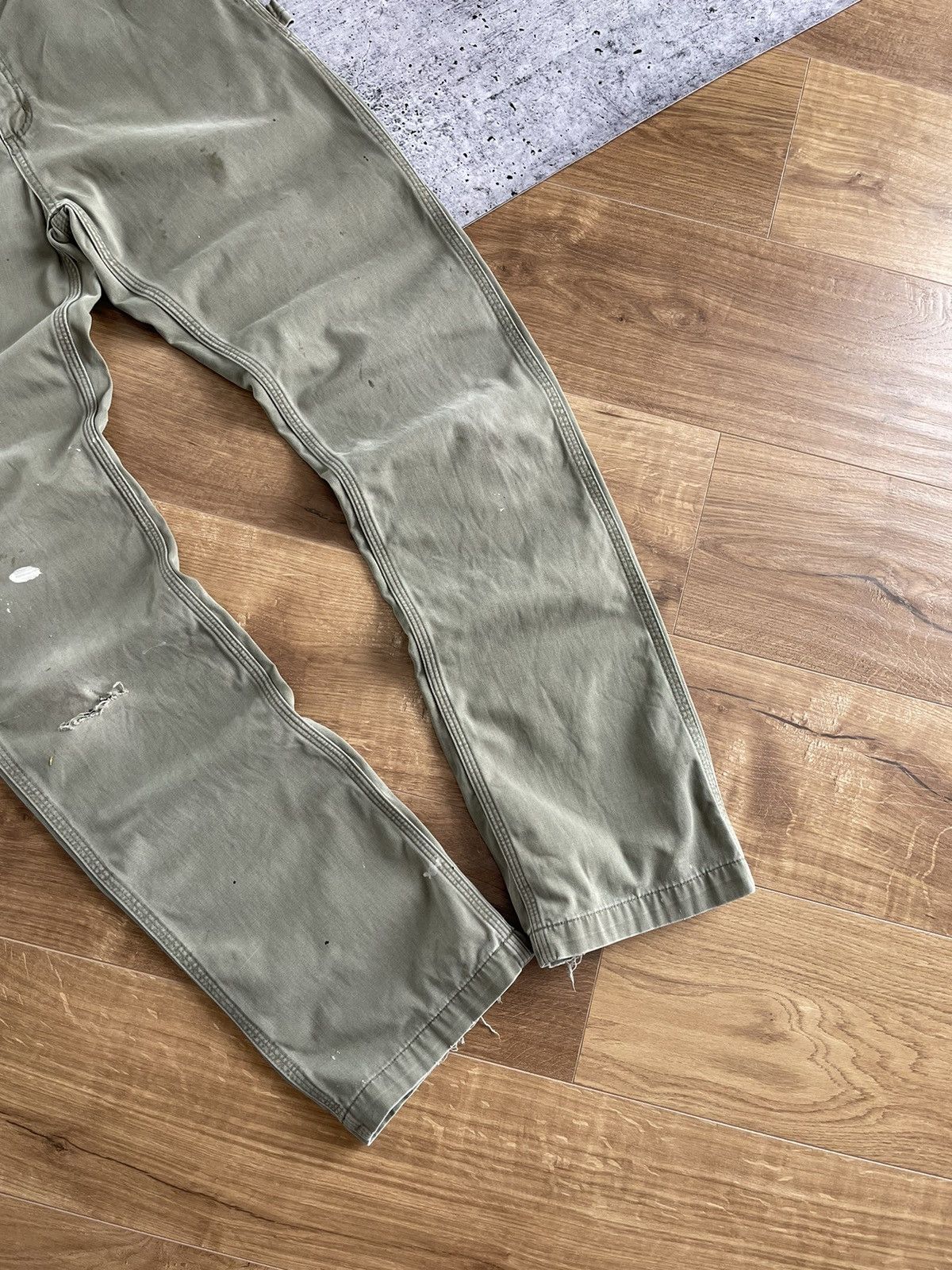 Carhartt × Vintage Vintage Carhartt Y2K Single Knee Carpenter Distressed Pants Size US 33 - 3 Thumbnail