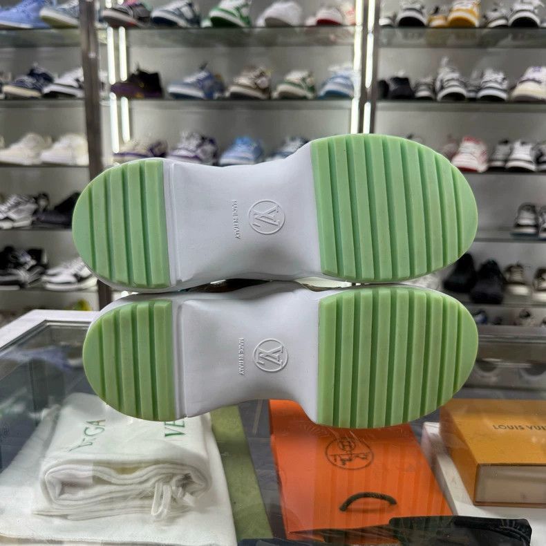 Louis Vuitton Louis Vuitton Jelly Dad Sneakers White Green-2506 Size US 10 / EU 43 - 7 Thumbnail