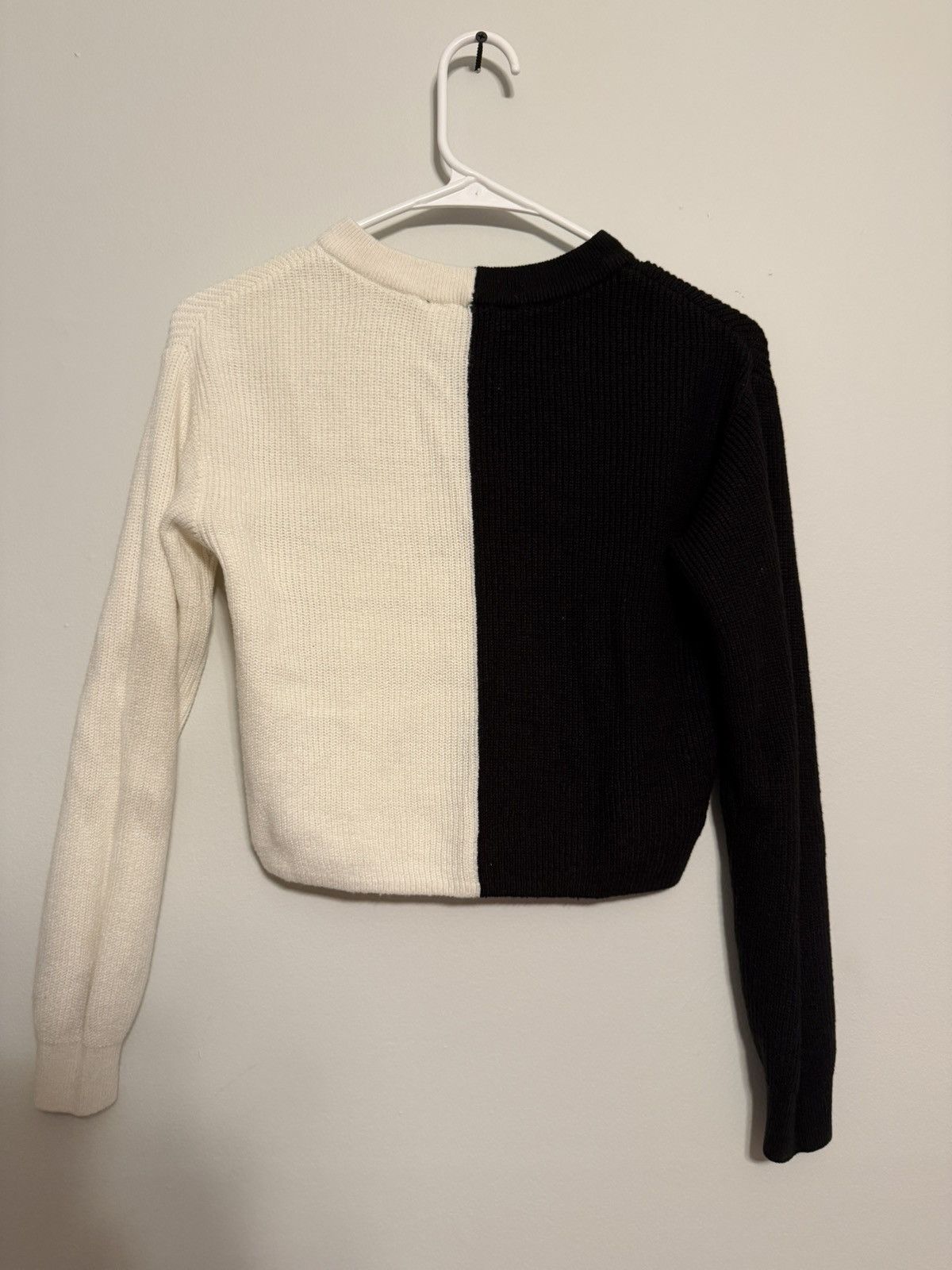 H&M H&M Black & White Sweater Long Sleeve Knit Pullover Size XL / US 12-14 / IT 48-50 - 6 Thumbnail