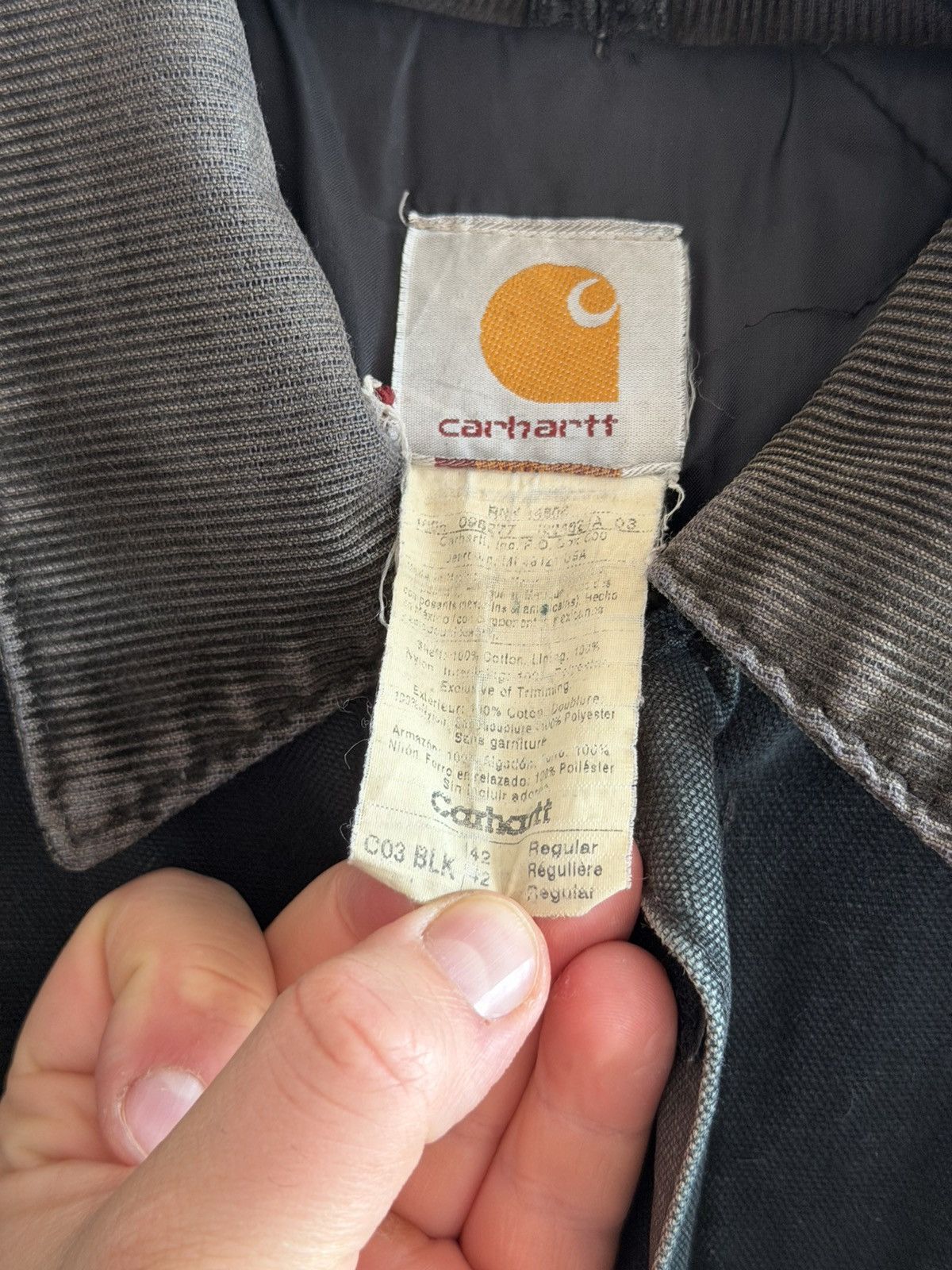 Carhartt CARHARTT VINTAGE 90s 00s Y2K DISTRESSED QUILTED JACKET FADED Size US XL / EU 56 / 4 - 5 Thumbnail