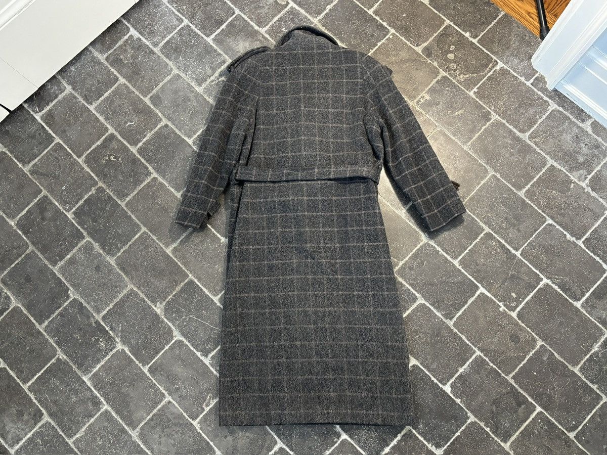 Vintage Vintage Wool Coat Belted Plaid Long Trench Floor Length Grey Size US S / EU 44-46 / 1 - 18 Thumbnail