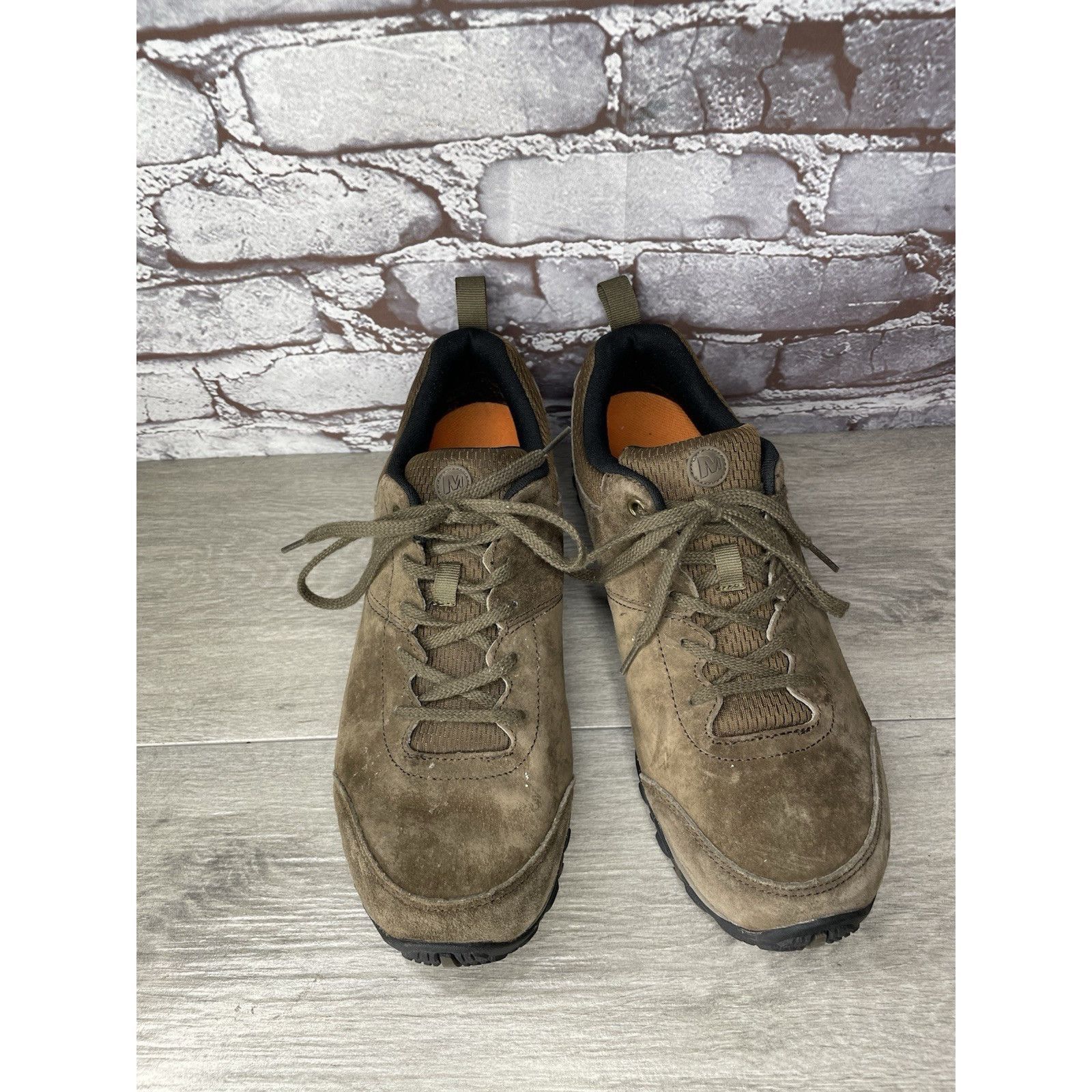 Merrell Merrell Slate Brown Suede Hiking Trail Lace Up Shoes Men’s S Size US 11 / EU 44 - 3 Thumbnail