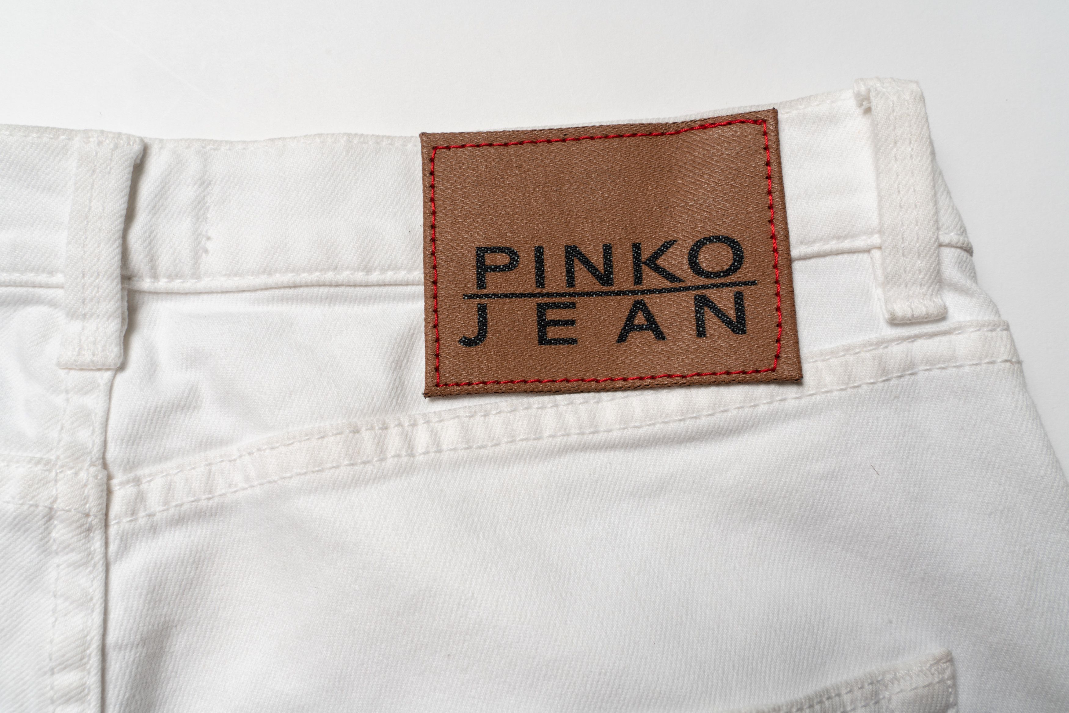 Pinko 🔴 PINKO JEANS Distressed Denim Jeans White Black Tie Dye Size 28" / US 6 / IT 42 - 15 Thumbnail