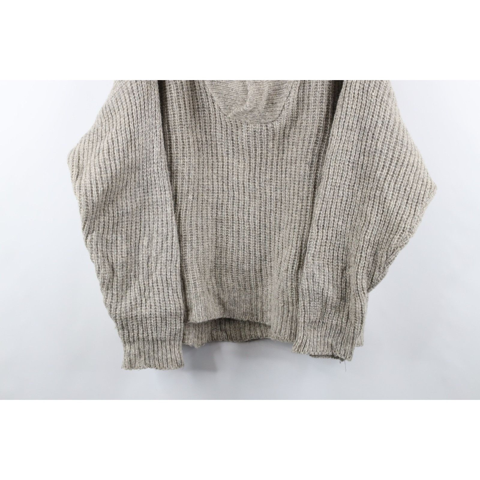Eddie Bauer Vintage 90s Eddie Bauer Wool Chunky Ribbed Knit Sweater Size US L / EU 52-54 / 3 - 3 Thumbnail