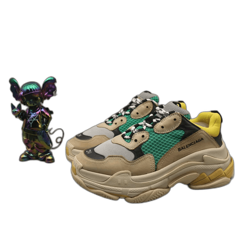 Balenciaga Triple-S Dad Sneakers Yellow Green