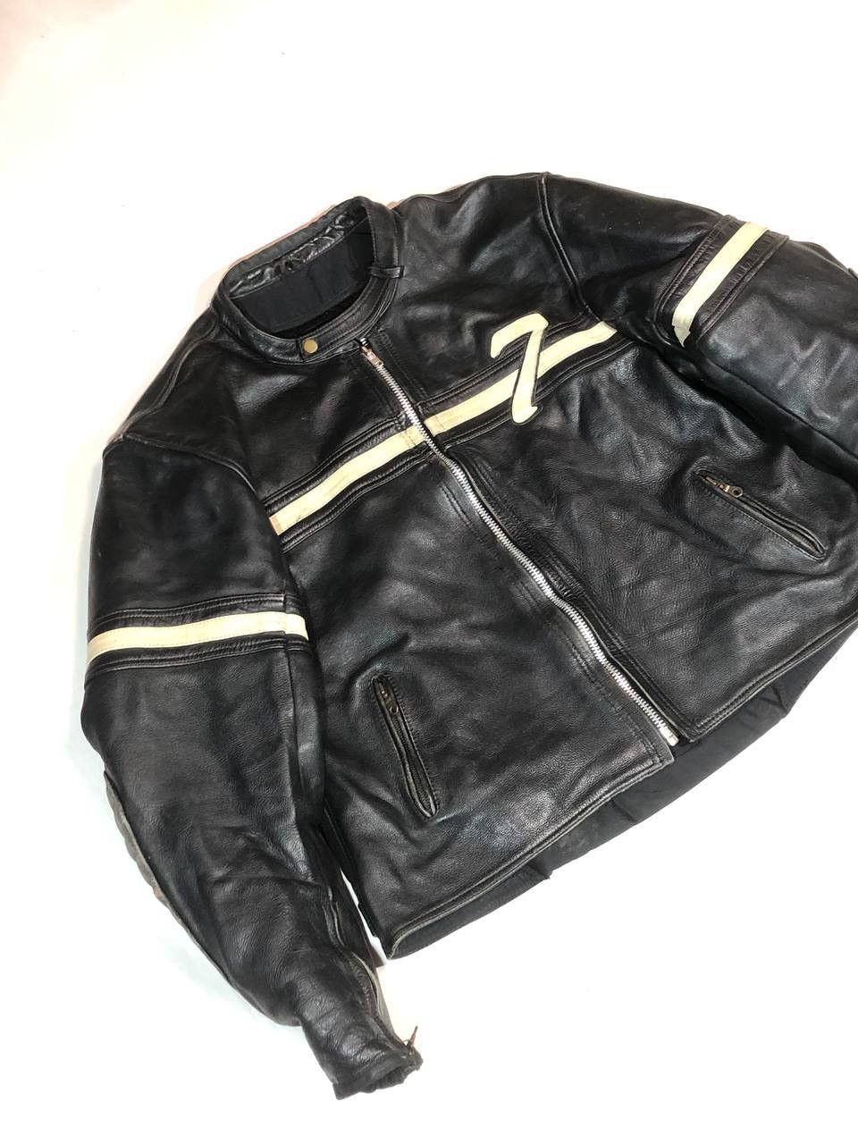 Vintage Frank Thomas Motorcycle Moto Leather Jacket Racing Vintage Size US XXL / EU 58 / 5 - 5 Thumbnail