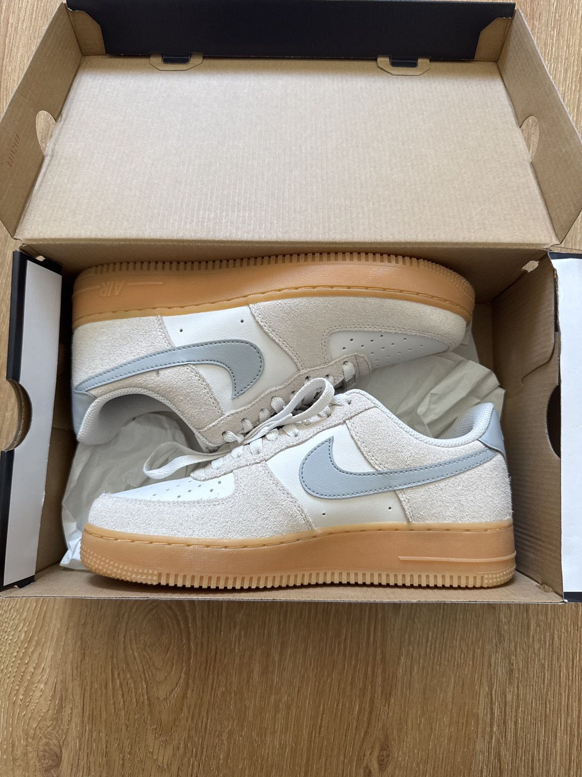 Nike nike air force 1 nude/white color Size US 7.5 / EU 40-41 - 2 Thumbnail