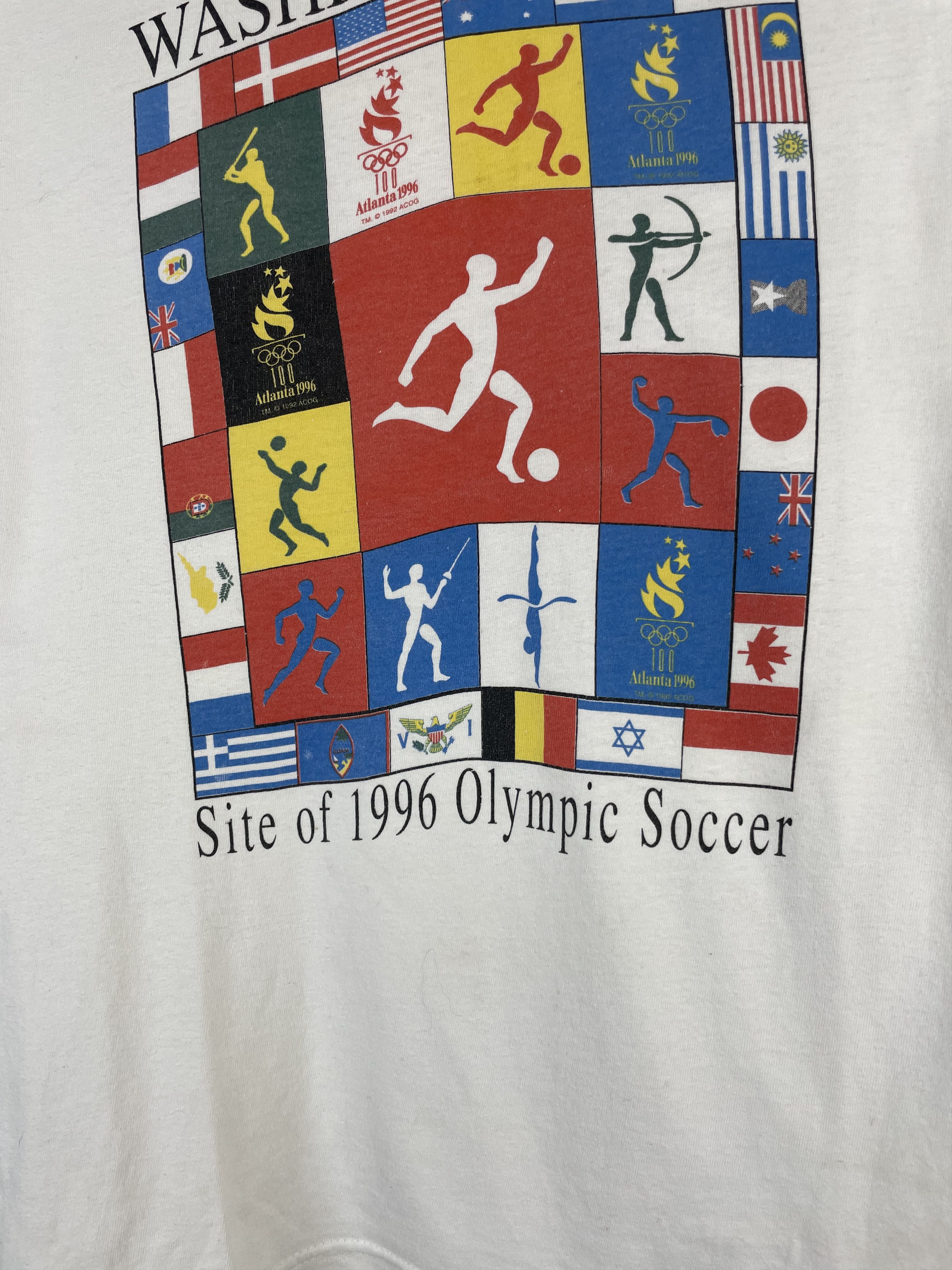 USA Olympics Vintage Washington 1996 Olympic Gamesn Tee Size US L / EU 52-54 / 3 - 4 Thumbnail
