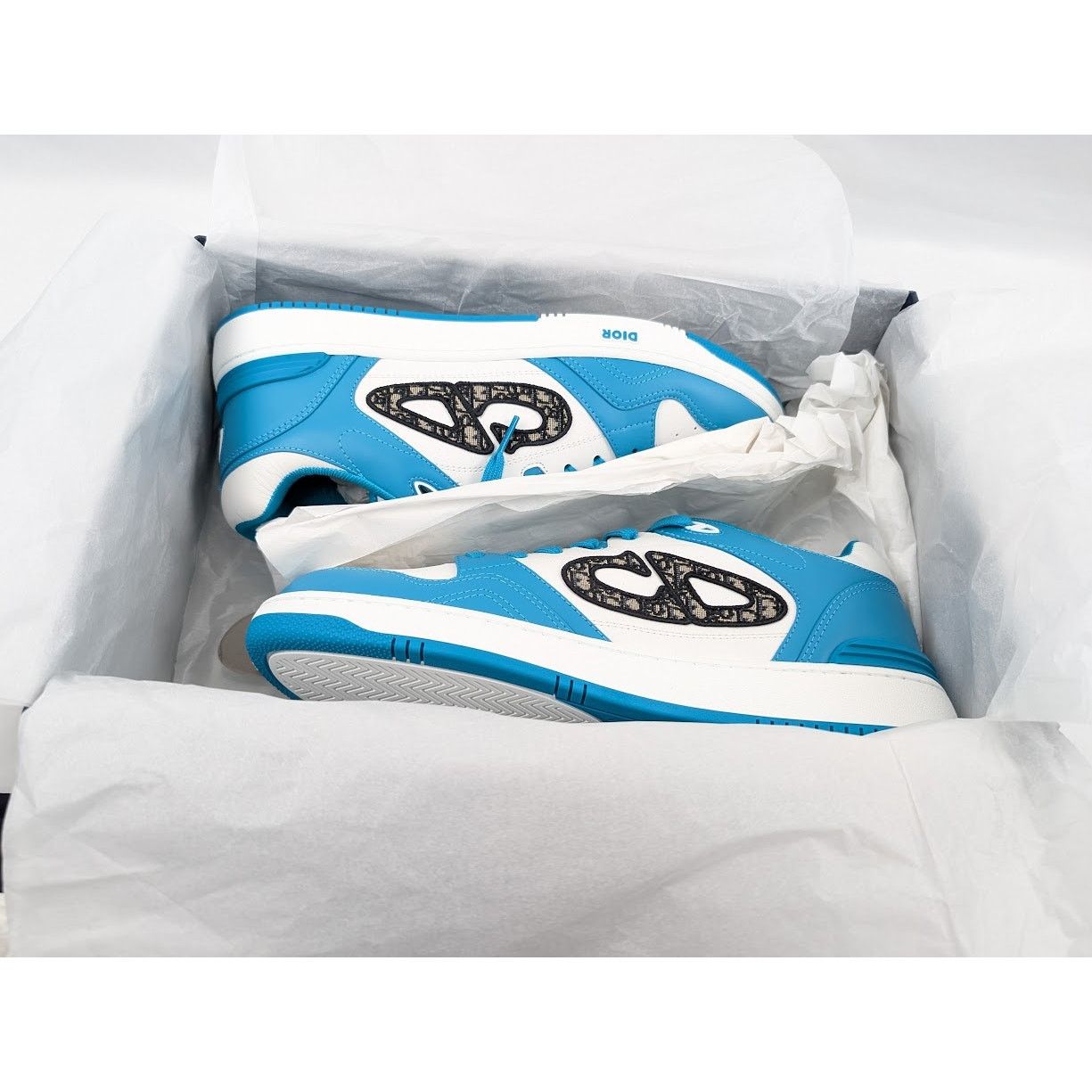 Dior o1rshd1 B57 Low-Top Sneakers in Light Blue Size US 12.5 / EU 45-46 - 19 Thumbnail