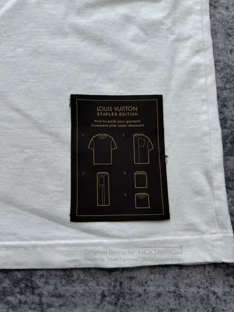 Louis Vuitton Louis Vuitton White Inside Out Instructions Short Sleeve Size US XL / EU 56 / 4 - 6 Thumbnail